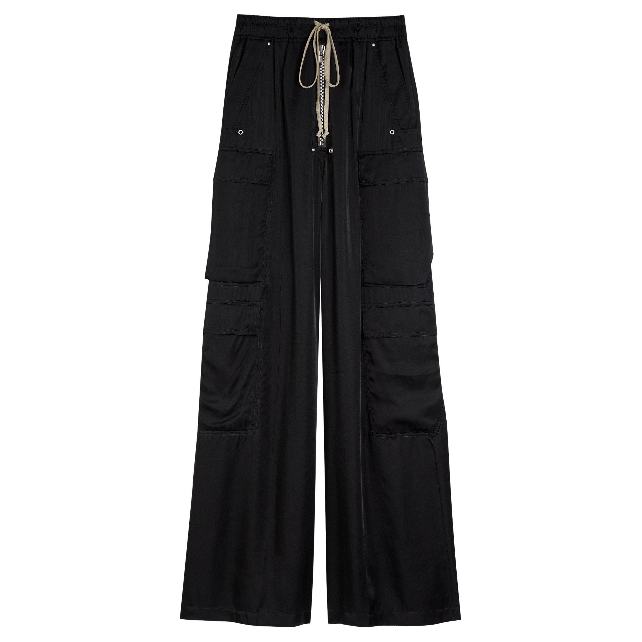 BLACK - Rick Owens - Women's Cargobelas Relaxed-Fit Cargo Trousers - 1