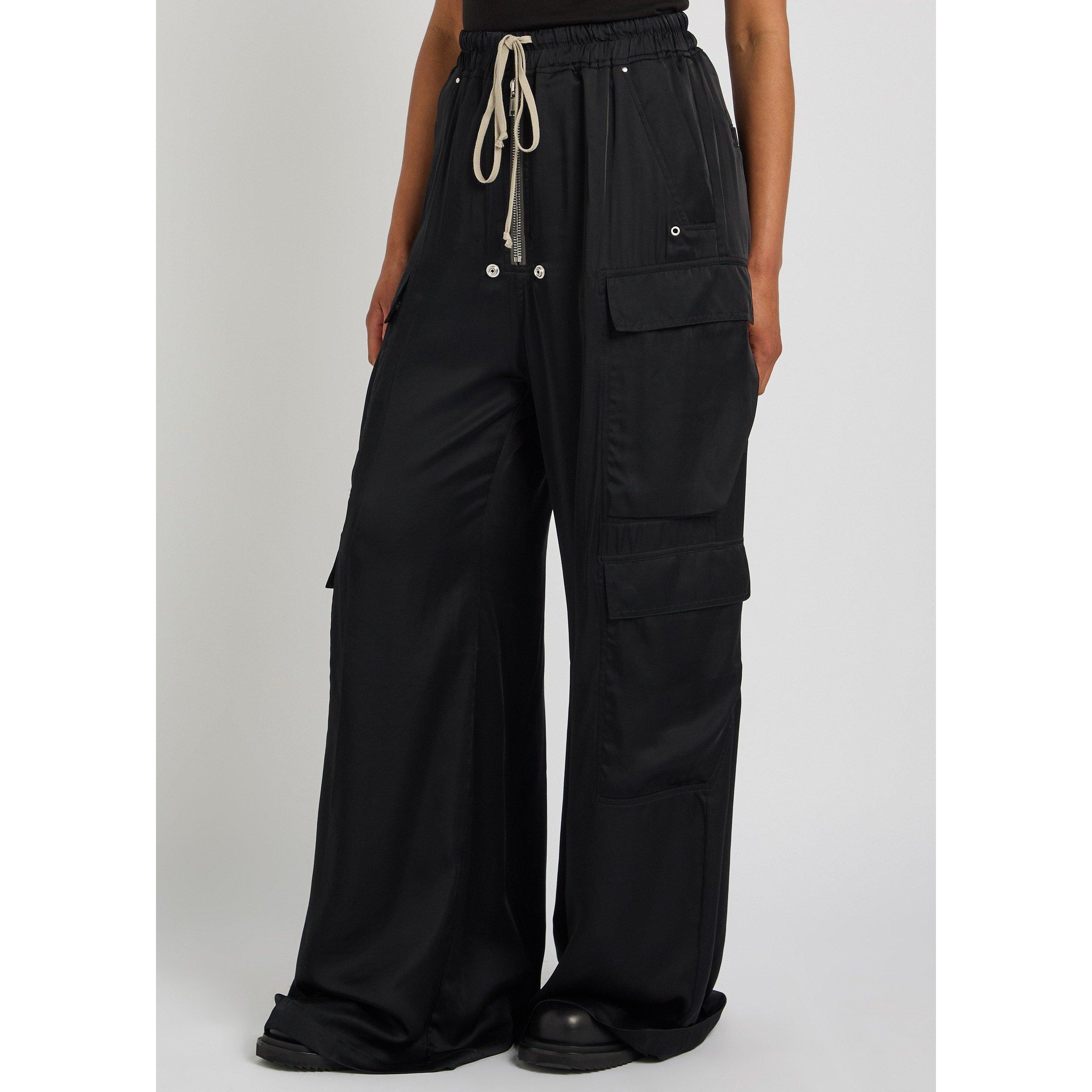BLACK - Rick Owens - Women's Cargobelas Relaxed-Fit Cargo Trousers - 2
