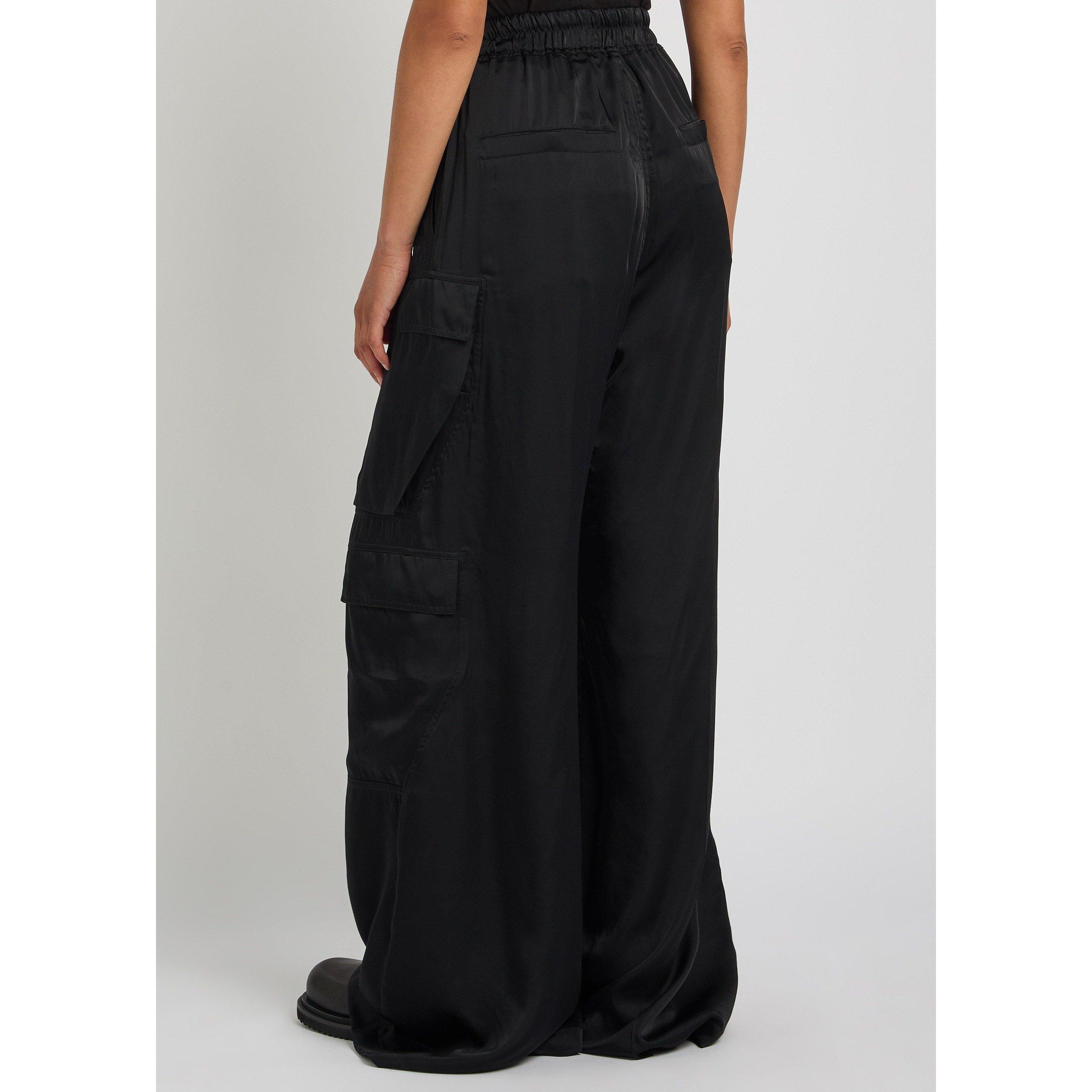 BLACK - Rick Owens - Women's Cargobelas Relaxed-Fit Cargo Trousers - 3