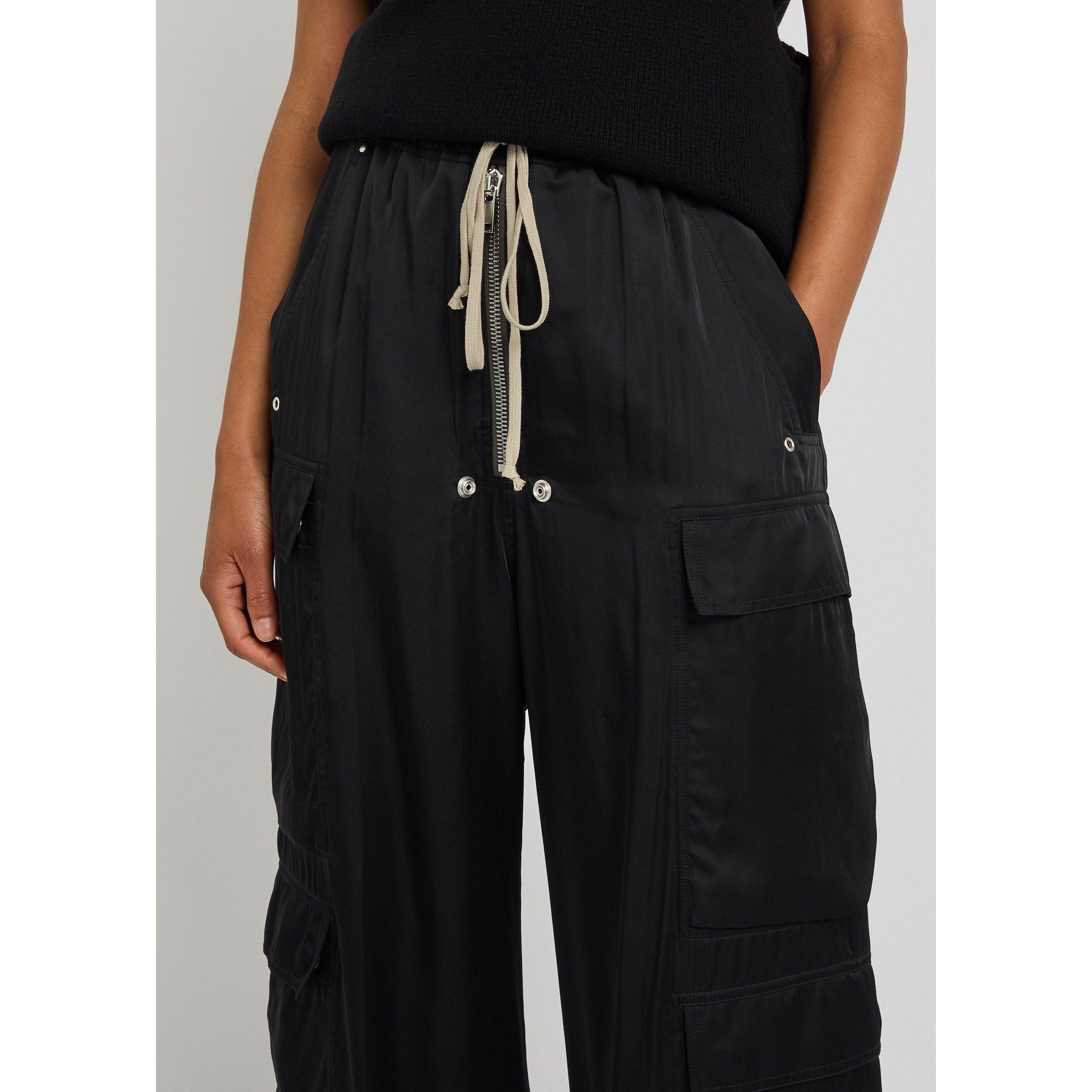 BLACK - Rick Owens - Women's Cargobelas Relaxed-Fit Cargo Trousers - 4