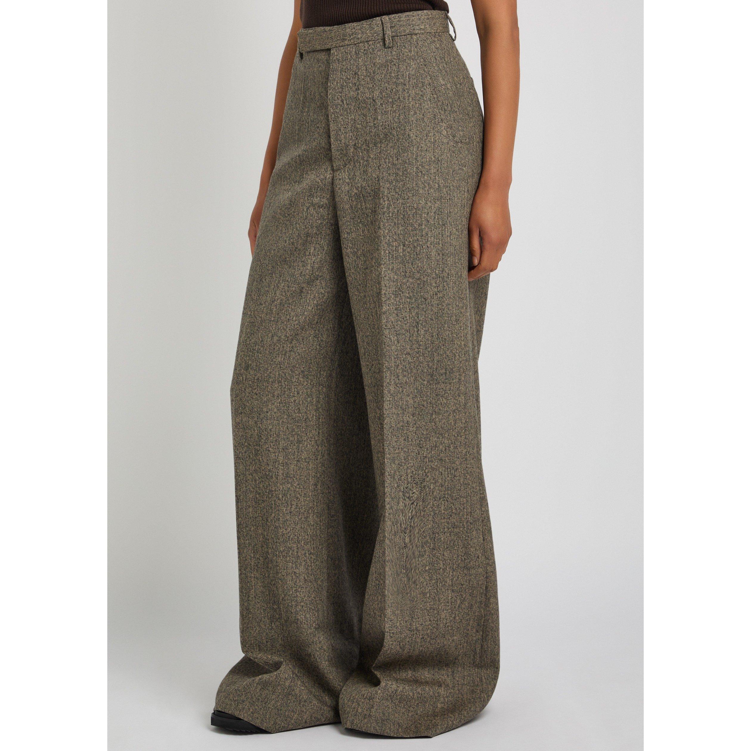 BLACK OTHER - Rick Owens - Women's Tailored Wool Wide-Leg Trousers - 2