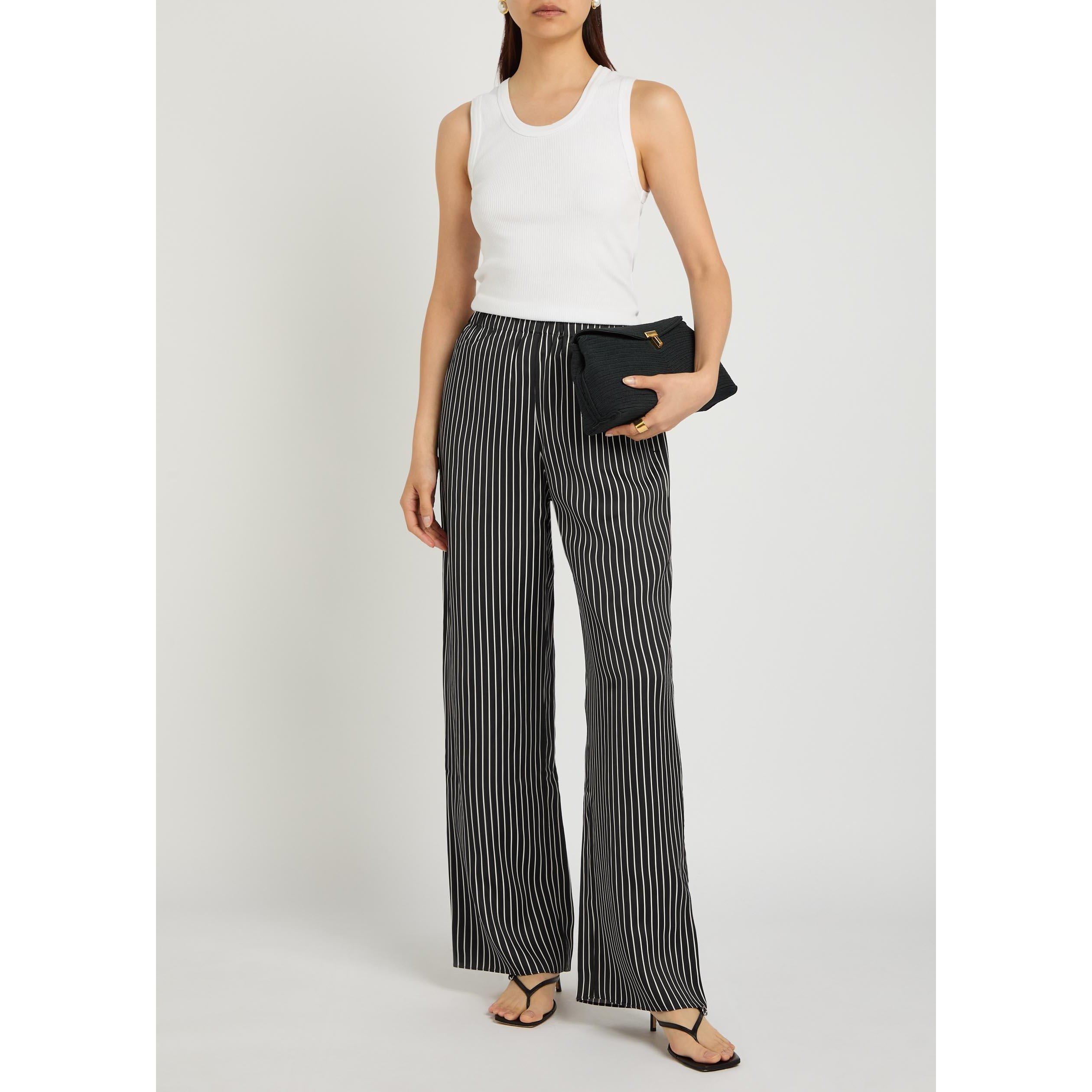 BLACK AND OTHER - Maria McManus - WIDE LEG PULL ON PANT IN BLACK - 5