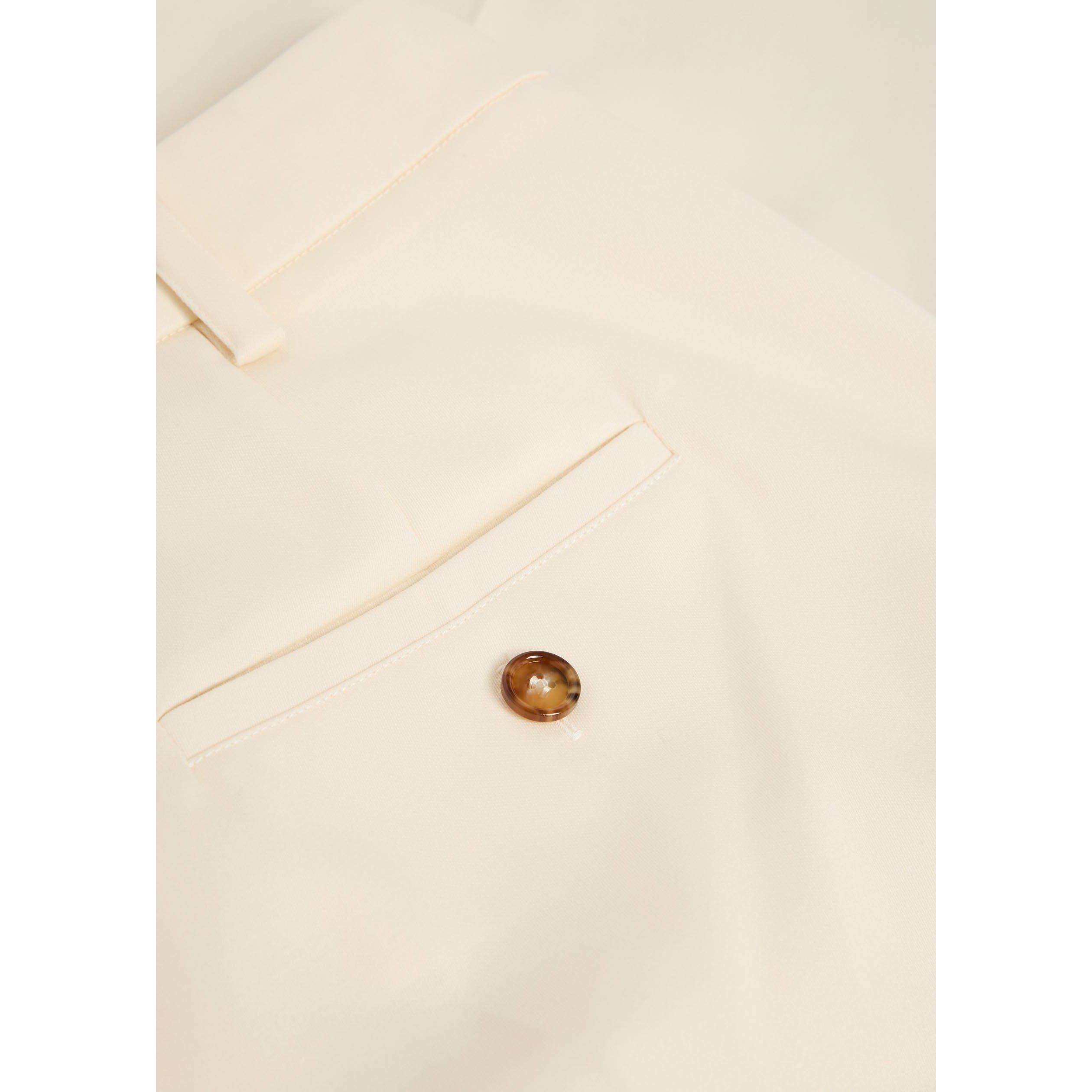 IVORY - La DoubleJ - Women's Wool Wide-Leg Trousers - 4