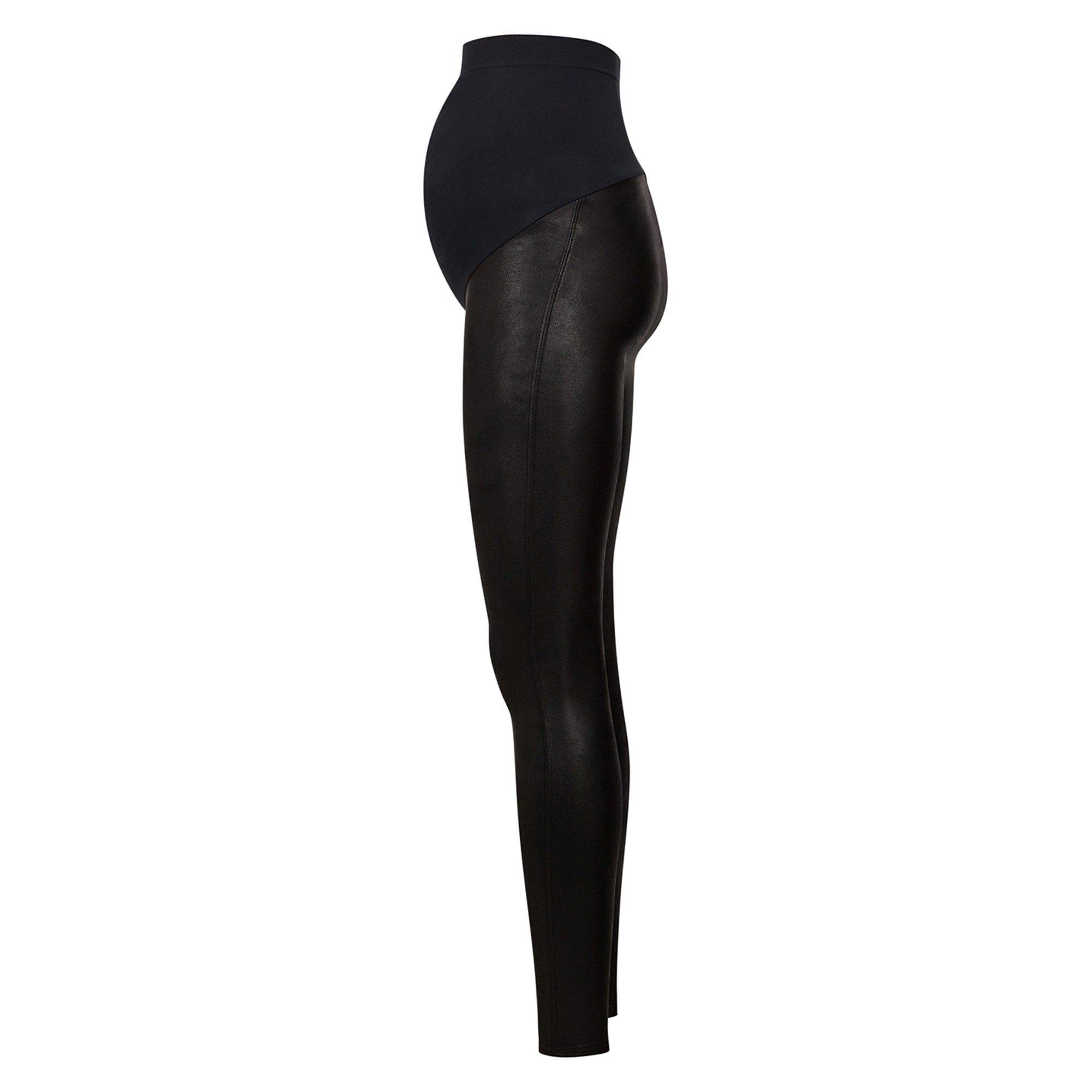 BLACK - Spanx - MAMA FAUX LEATHER LEGGING