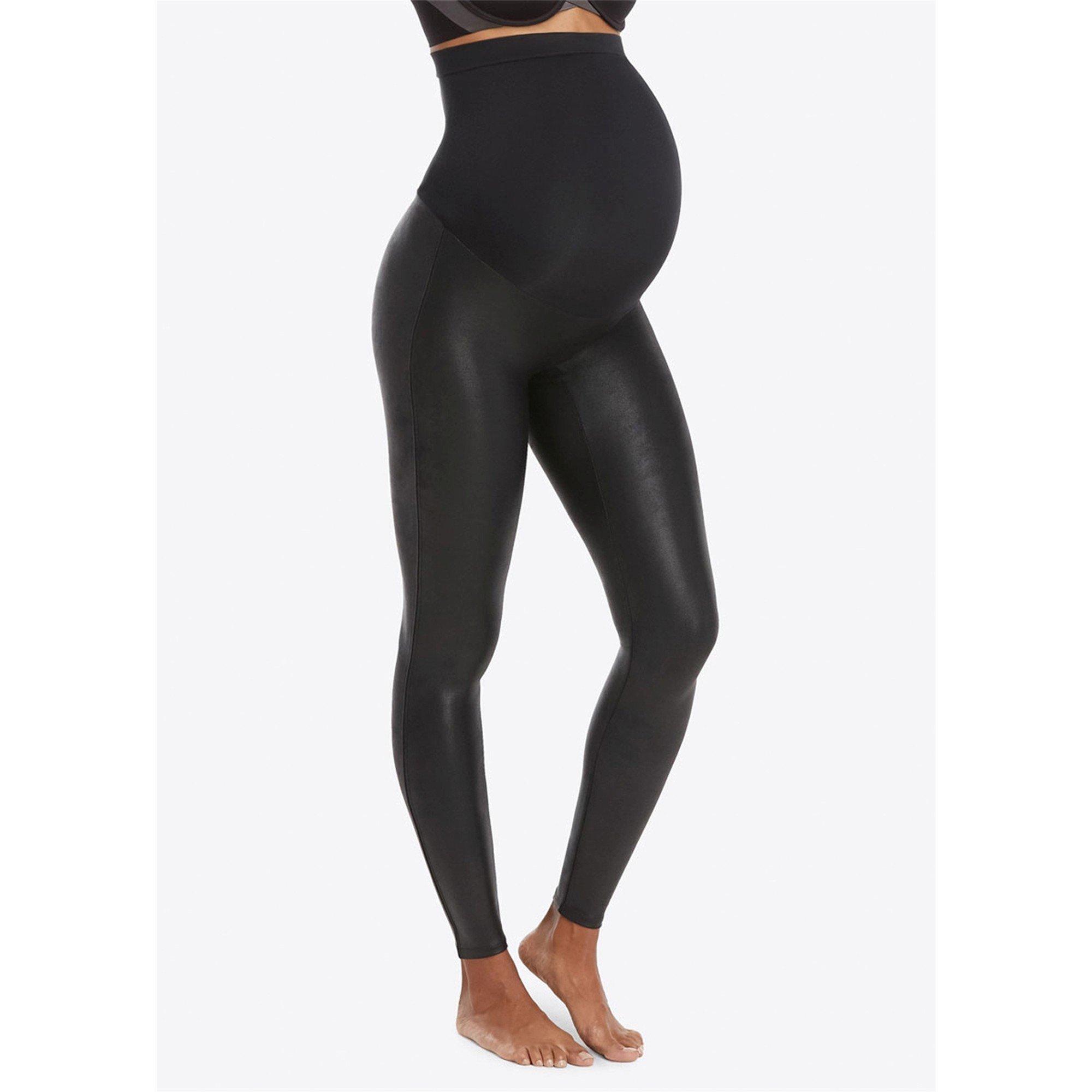 BLACK - Spanx - Women's Mama Faux Leather Leggings - 2