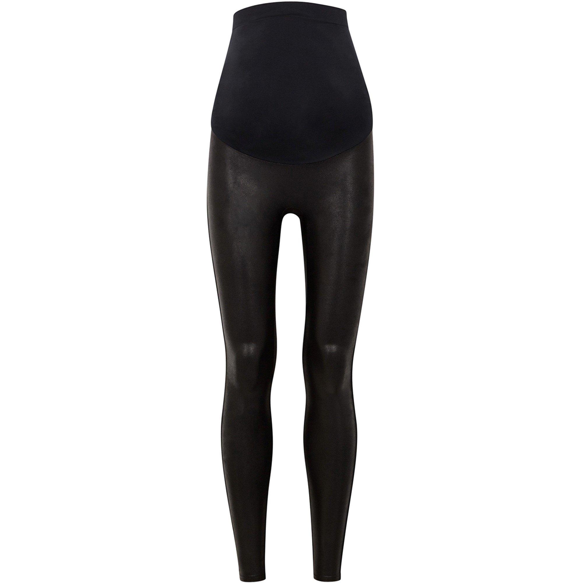 BLACK - Spanx - Women's Mama Faux Leather Leggings - 5