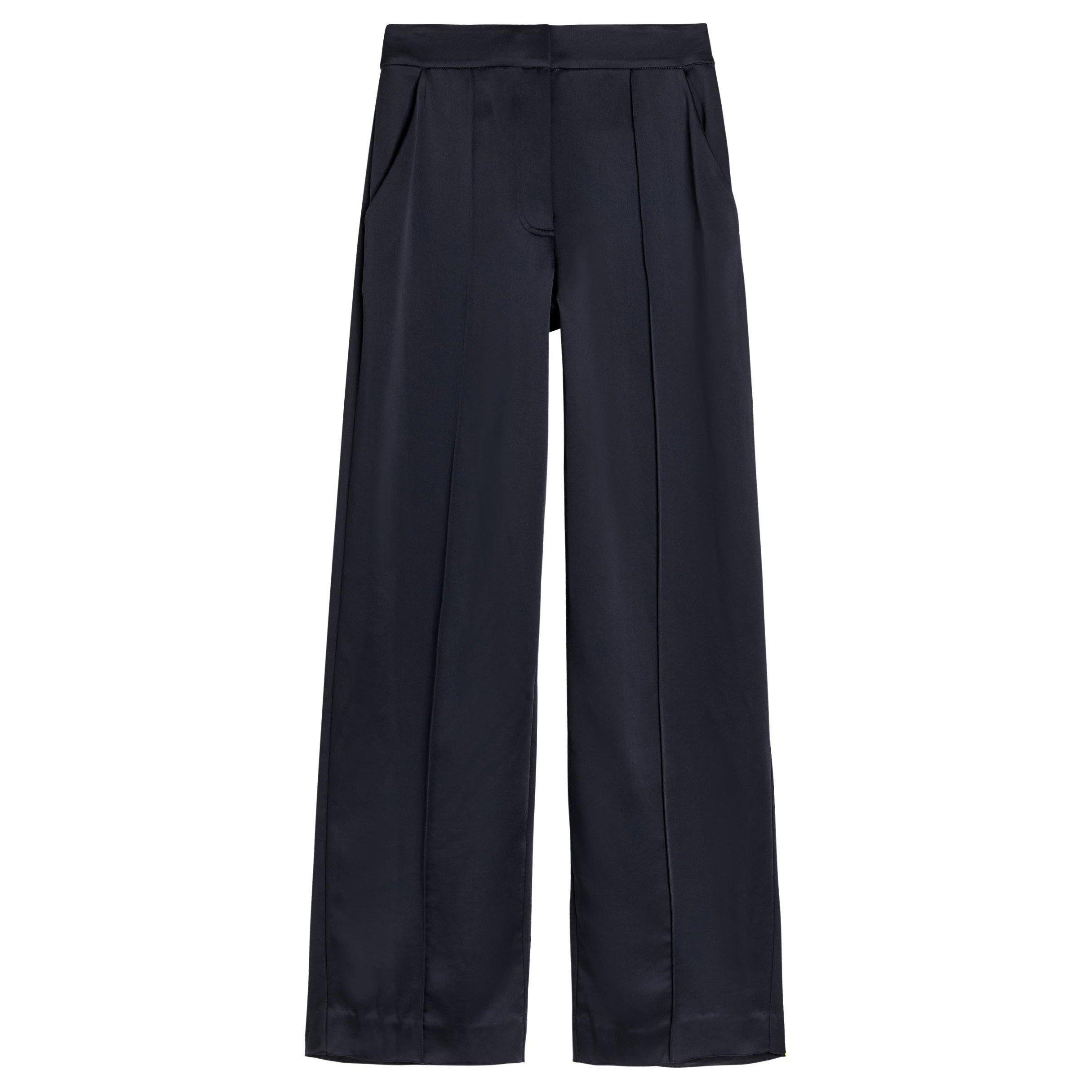 NAVY - Jonathan Simkhai - Women's Kyra Wide-Leg Trousers - 1
