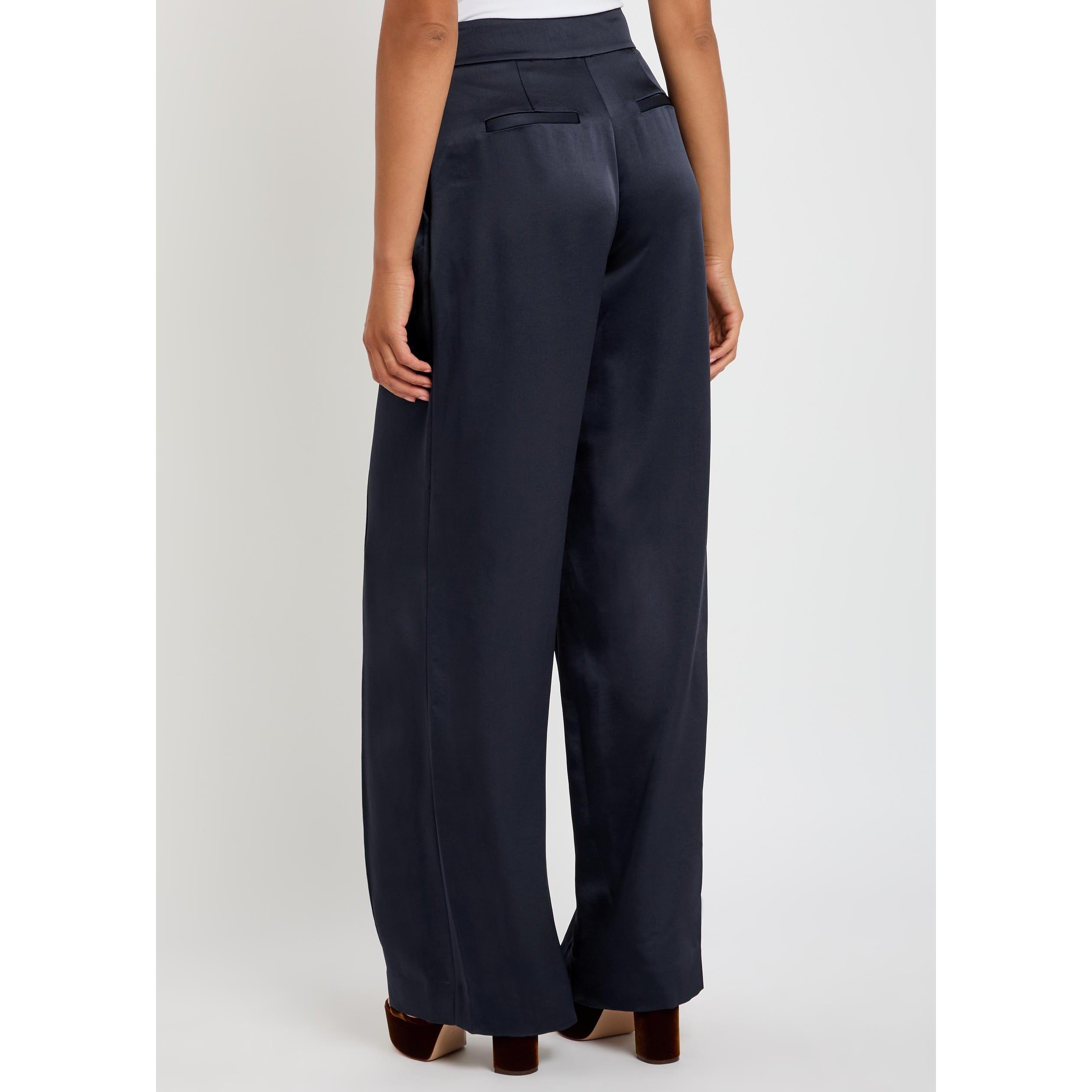 NAVY - Jonathan Simkhai - Women's Kyra Wide-Leg Trousers - 3