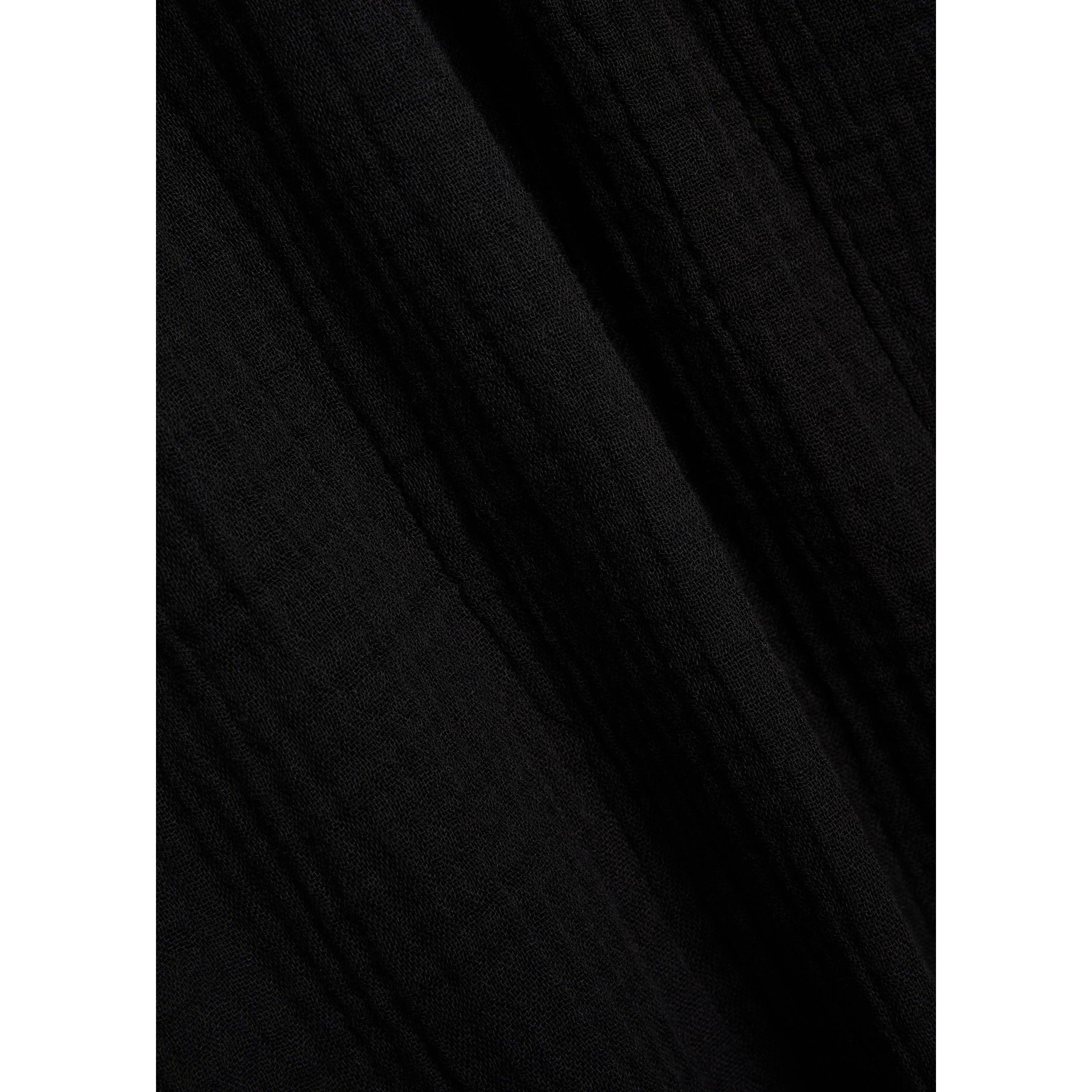 BLACK - Eileen Fisher - Women's Cotton Relaxed-Fit Wide-Leg Trousers - 4