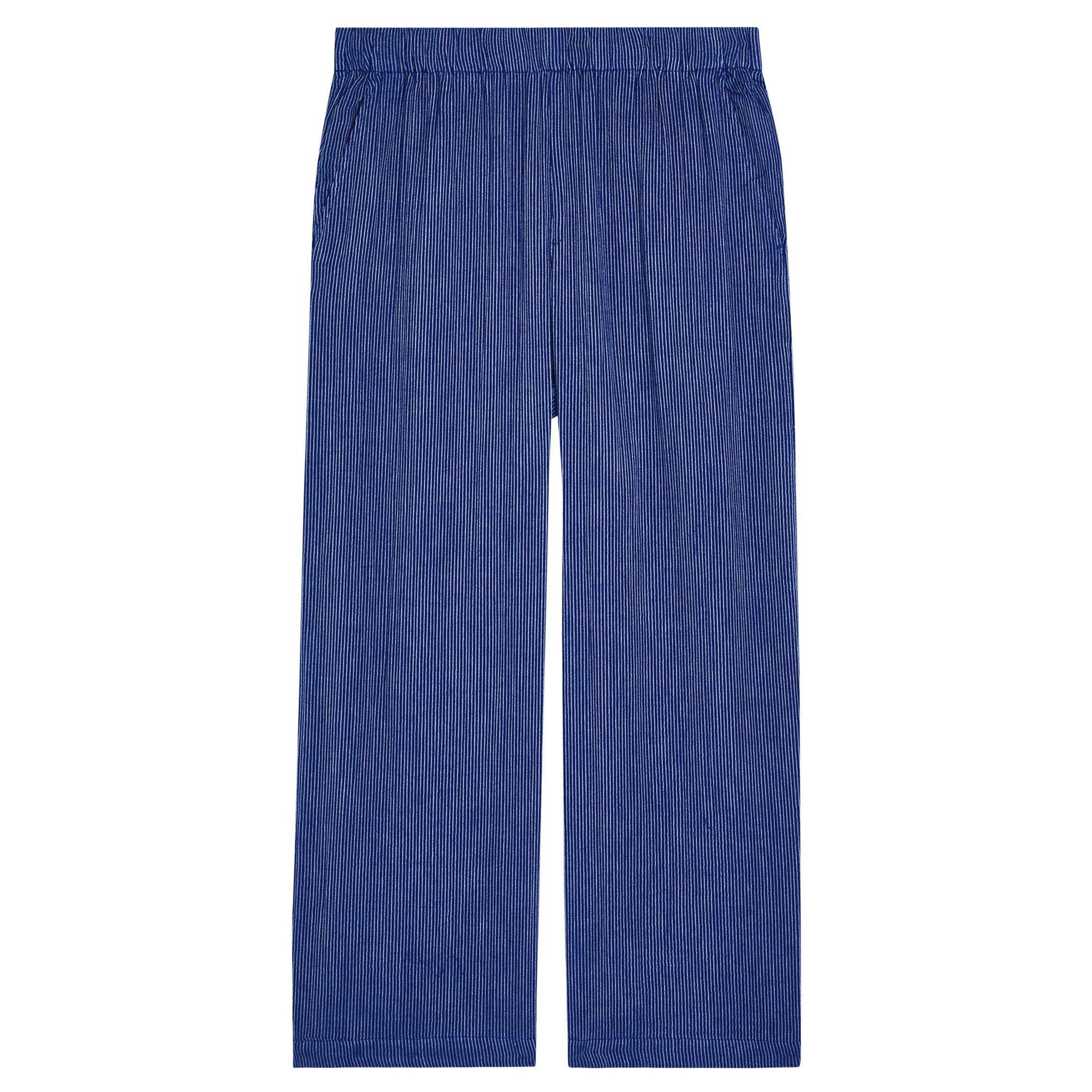 NAVY - Eileen Fisher - TR WIDE ANKLE TROUSER