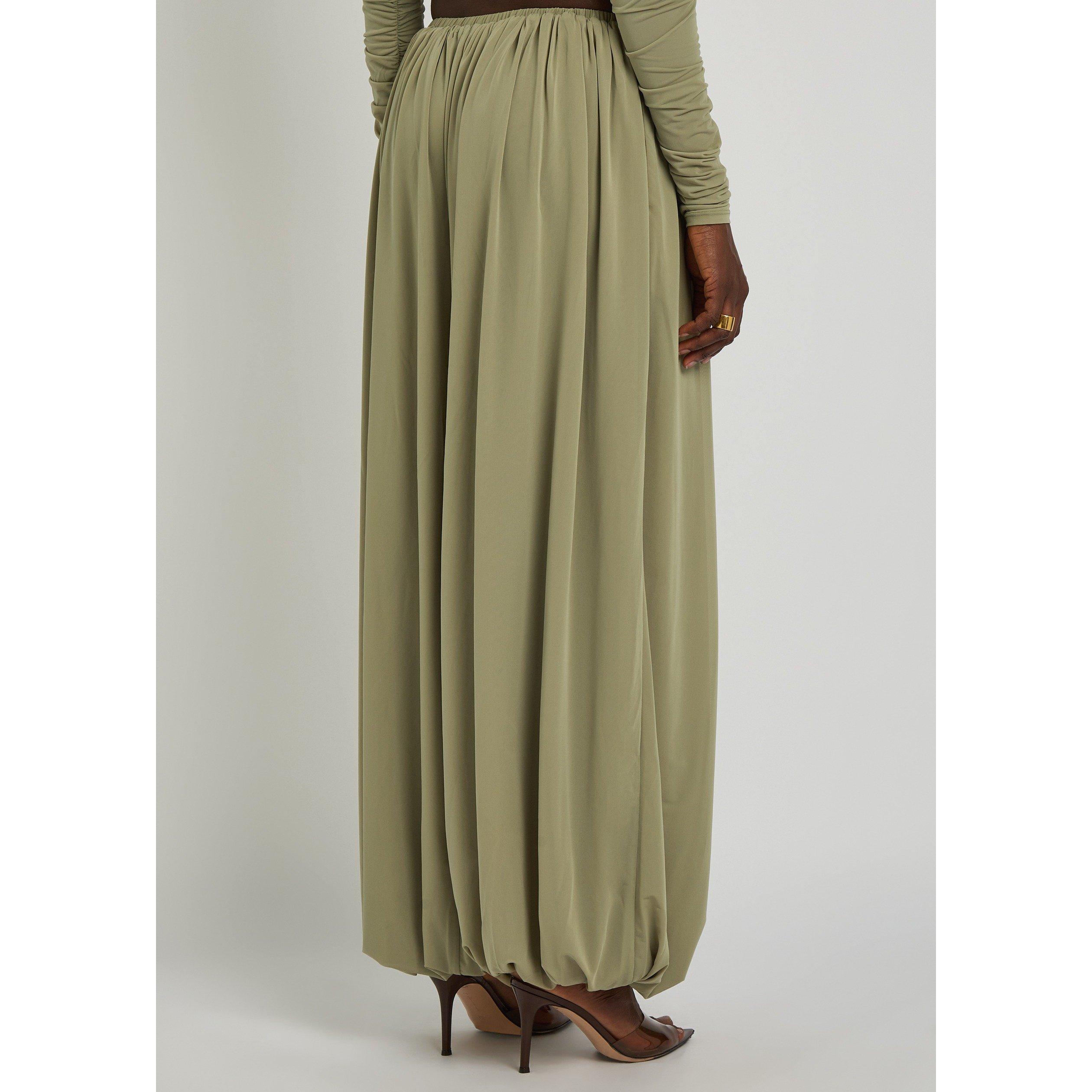 LIGHT GREEN - Kobo - Women's Renier Wide-Leg Trousers - 3