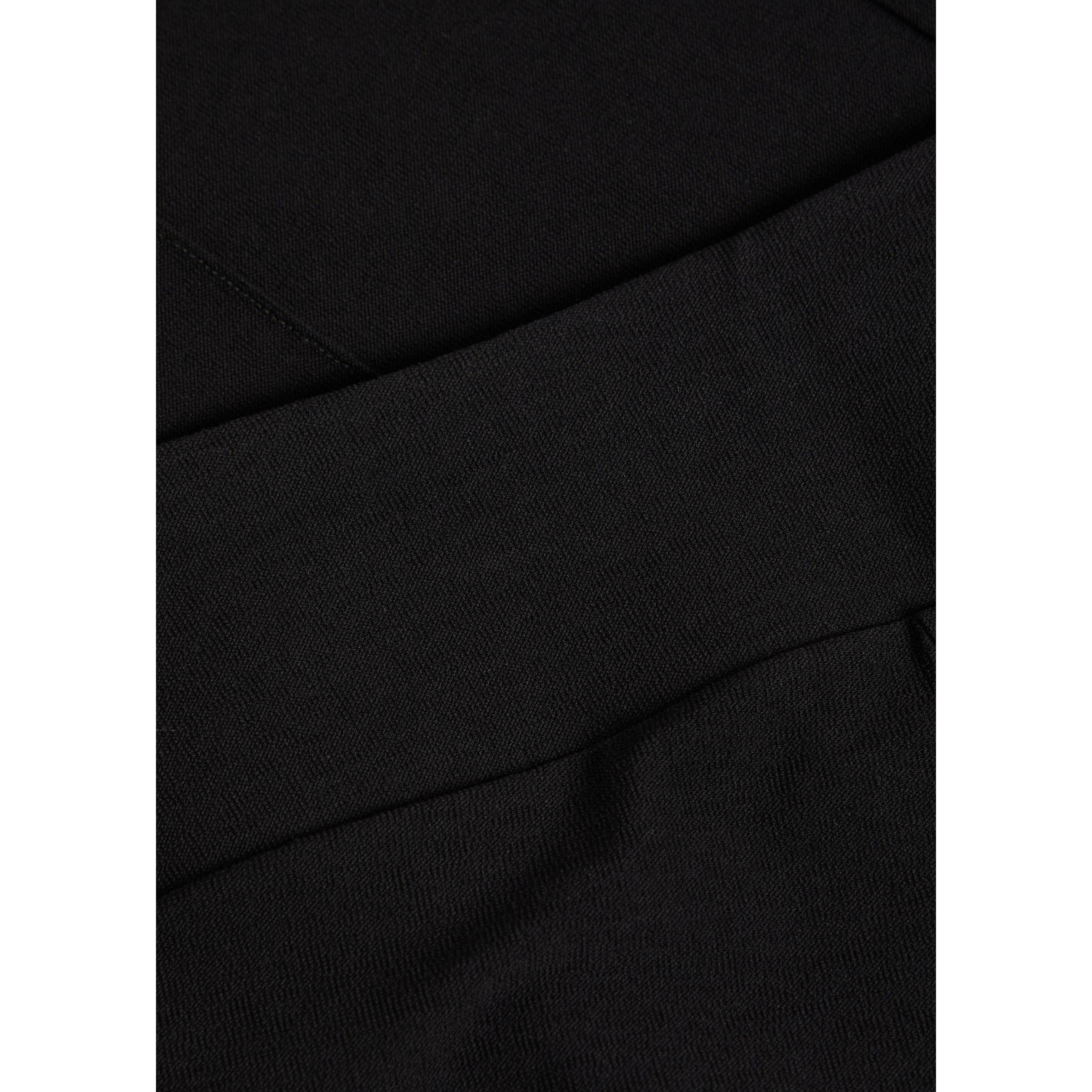 BLACK - Eileen Fisher - F/L HIGH WAISTED WIDE PANT W/ - 4