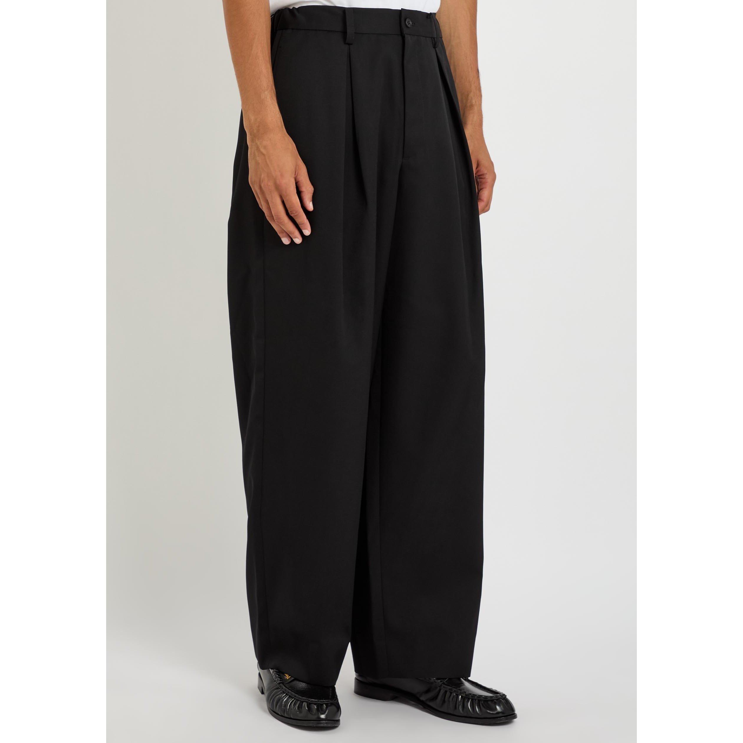 BLACK - SSSTEIN - SSSTEIN EASY WIDE TROUSERS - 2
