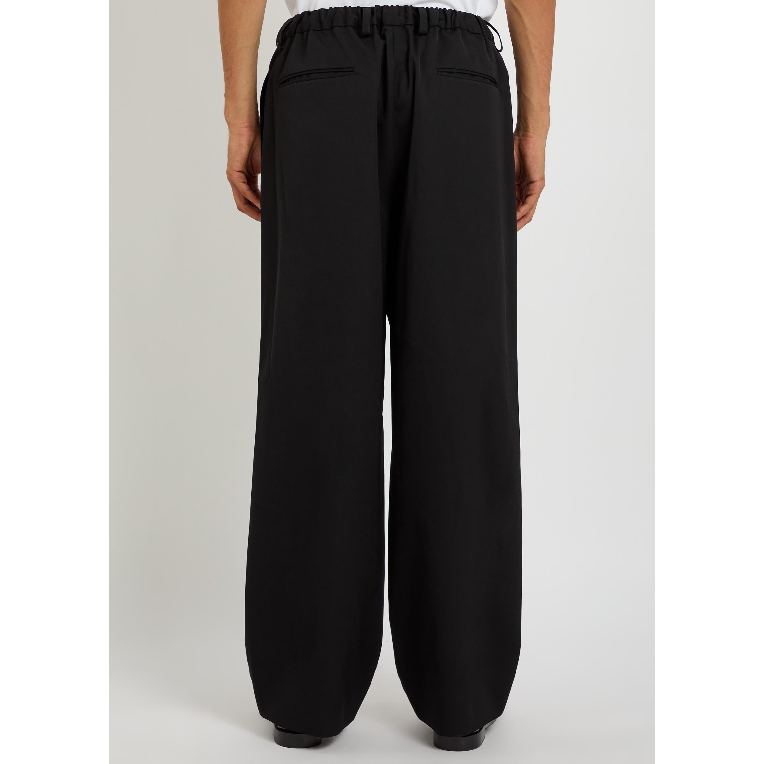 BLACK - SSSTEIN - SSSTEIN EASY WIDE TROUSERS - 3