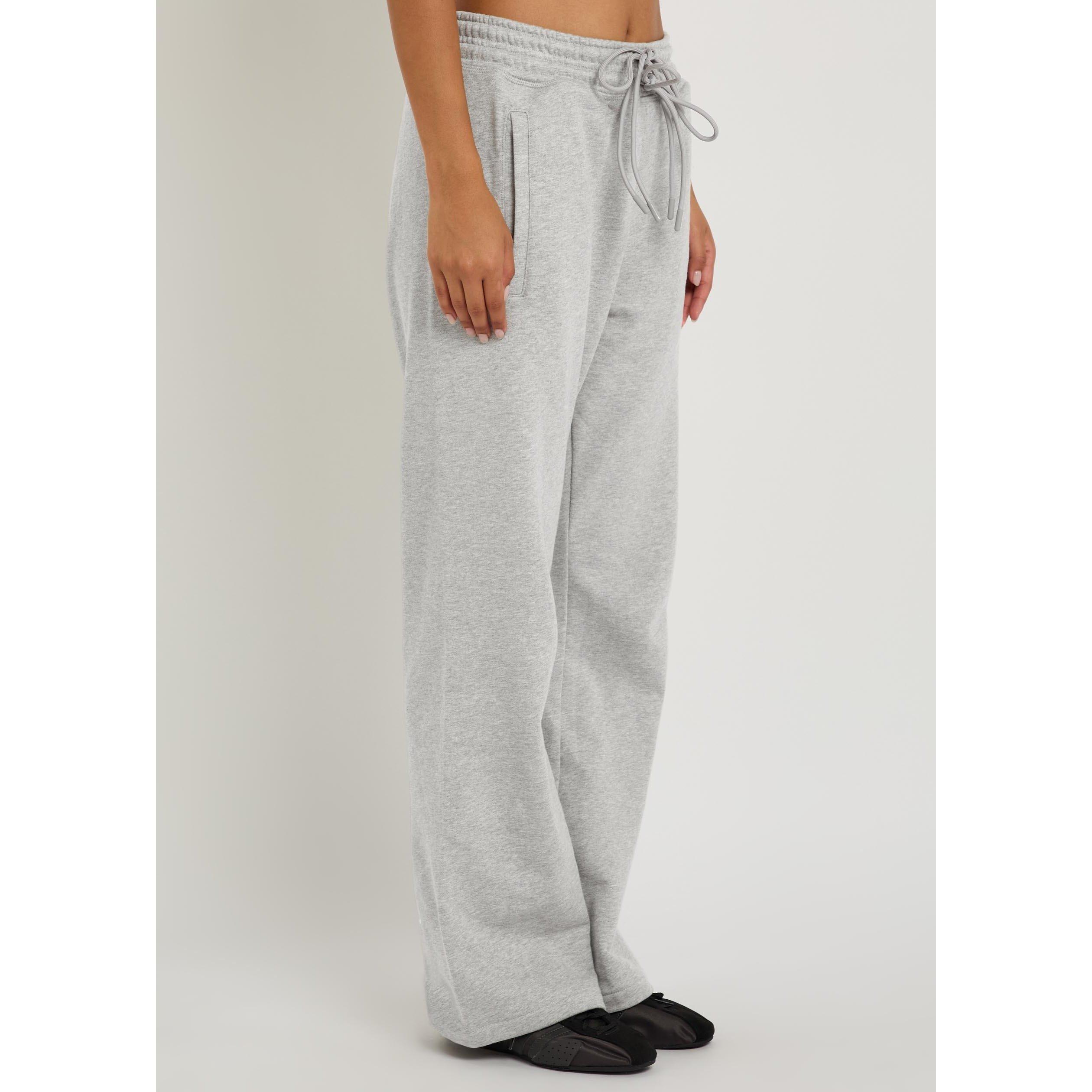 GREY - adidas by Stella McCartney - Women's Cotton Straight Leg Joggers - 2