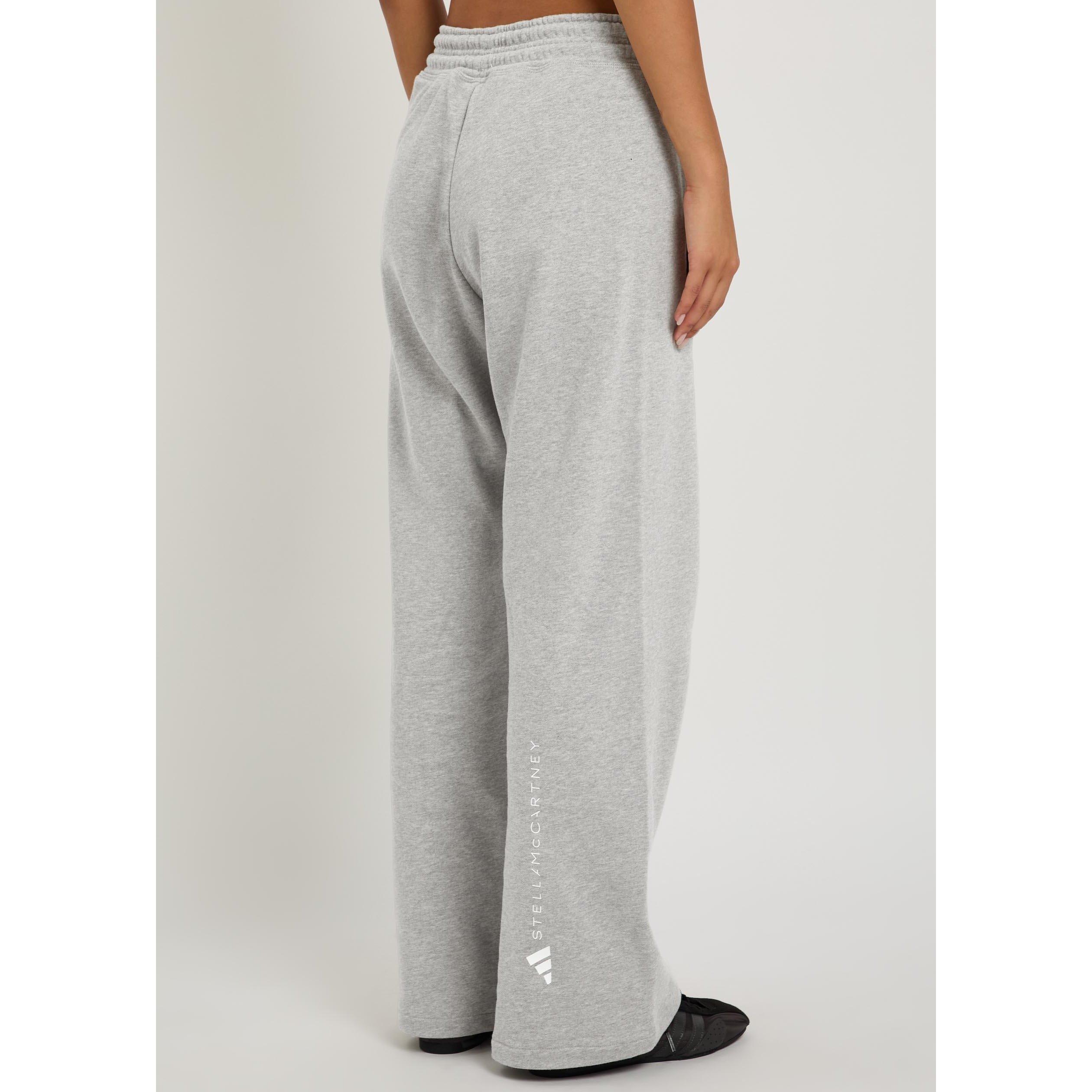 GREY - adidas by Stella McCartney - Women's Cotton Straight Leg Joggers - 3