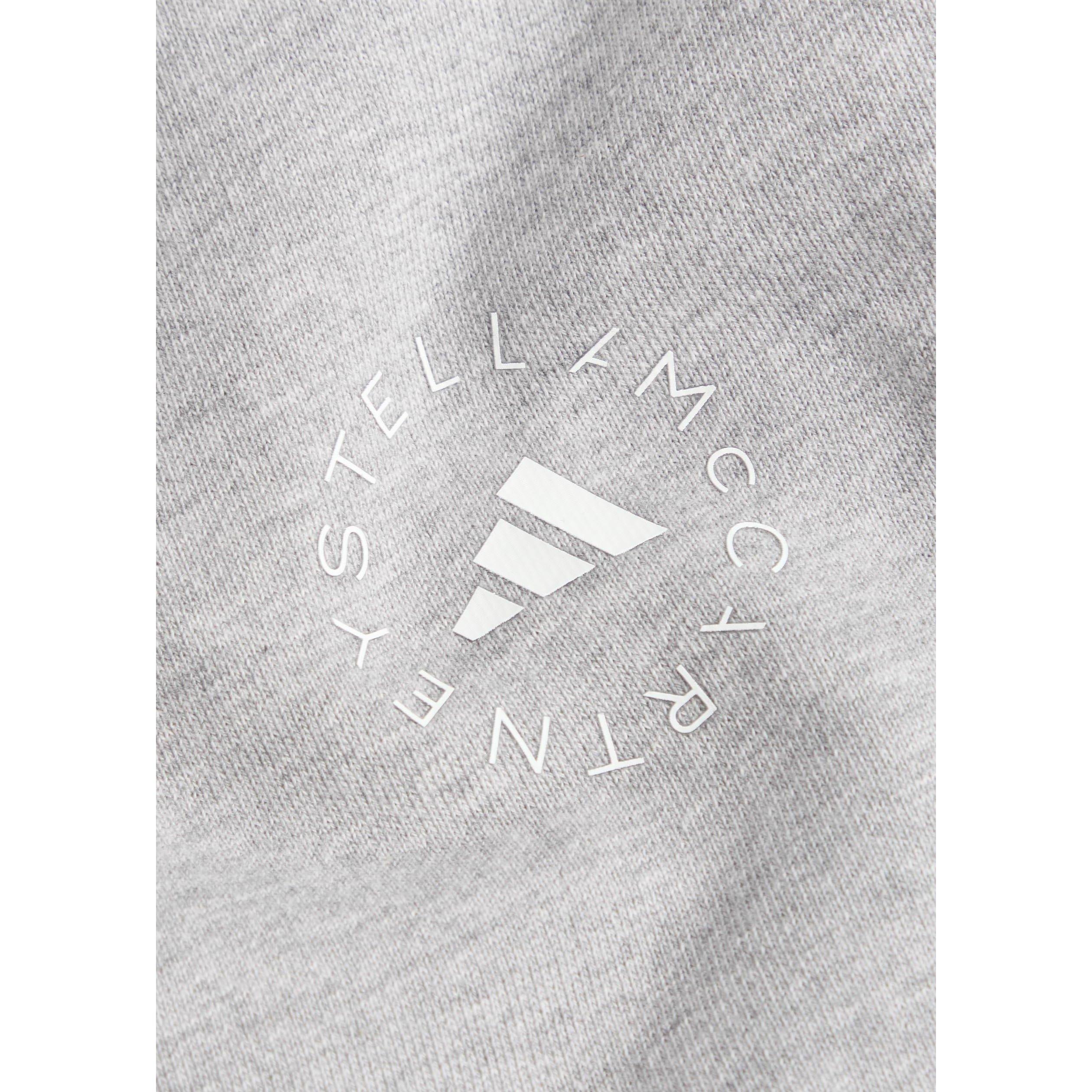 GREY - adidas by Stella McCartney - Women's Cotton Straight Leg Joggers - 4