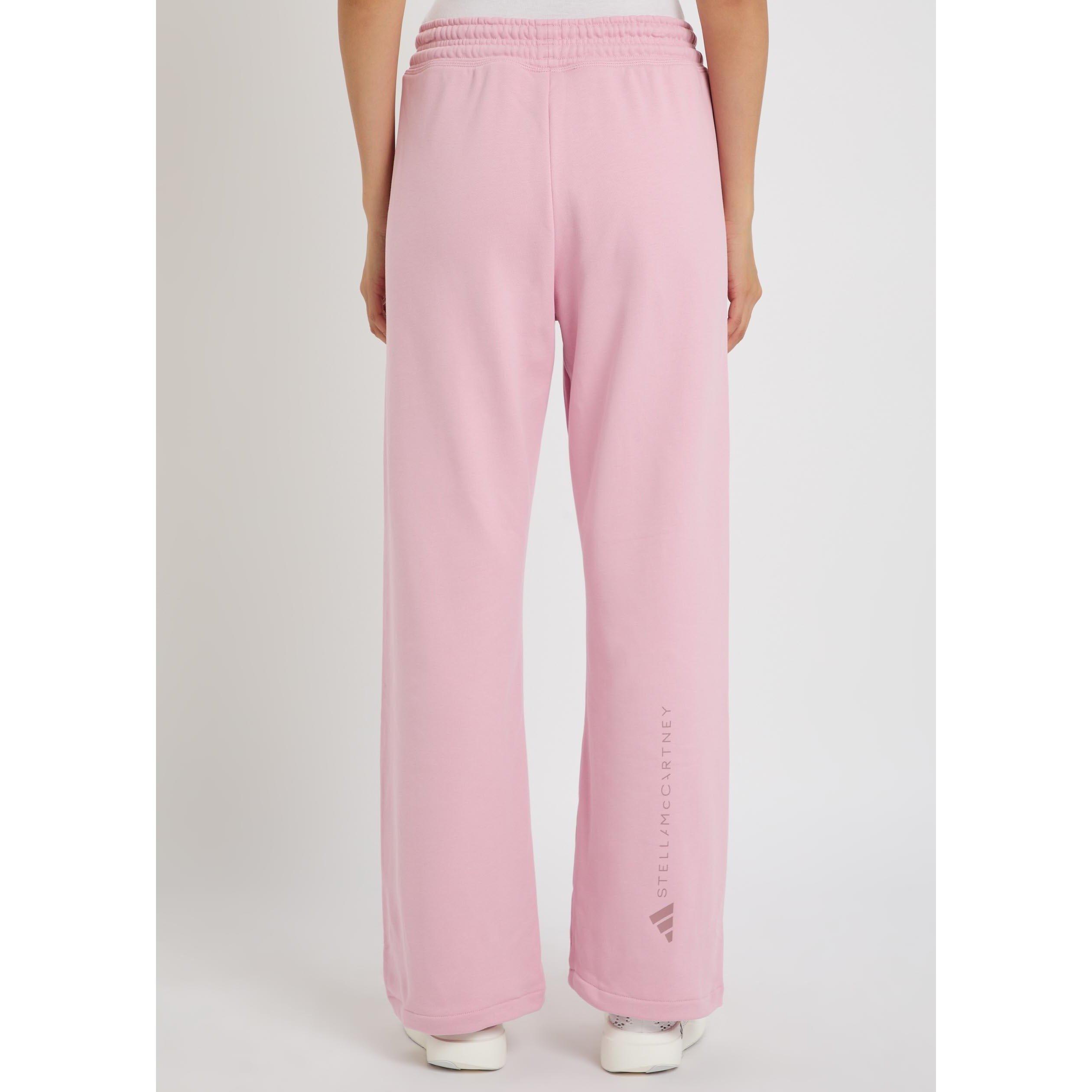 PINK - adidas by Stella McCartney - Women's Cotton Relaxed-Fit Joggers - 3