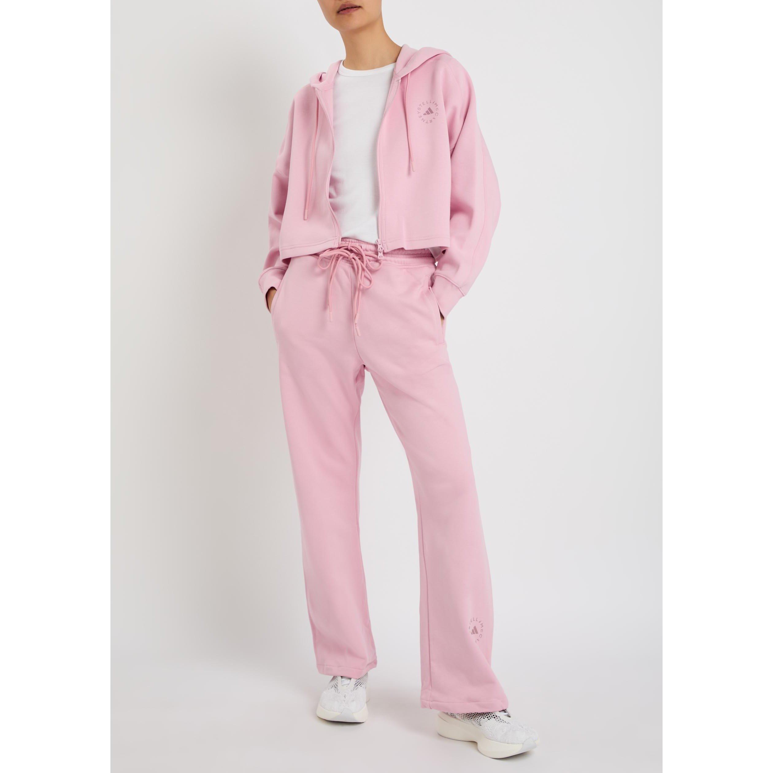 PINK - adidas by Stella McCartney - Women's Cotton Relaxed-Fit Joggers - 5