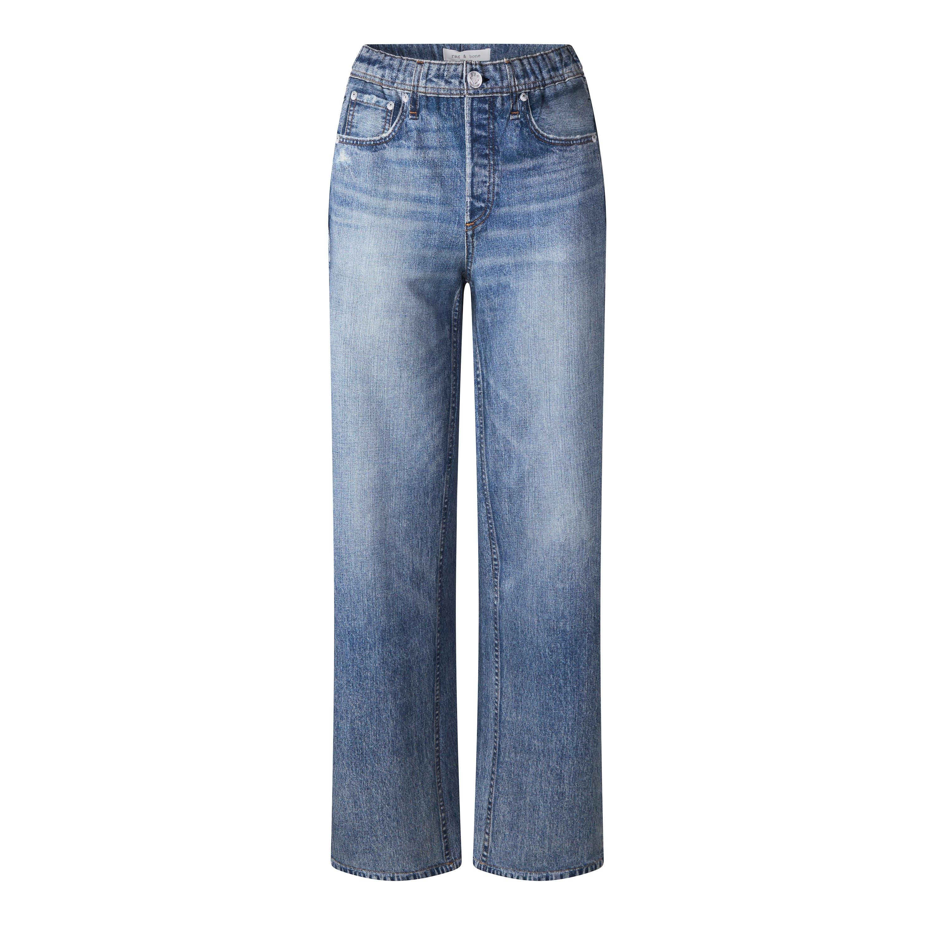 BLUE - Rag and Bone - JE MIRAMAR TERRY WIDE LEG - 1