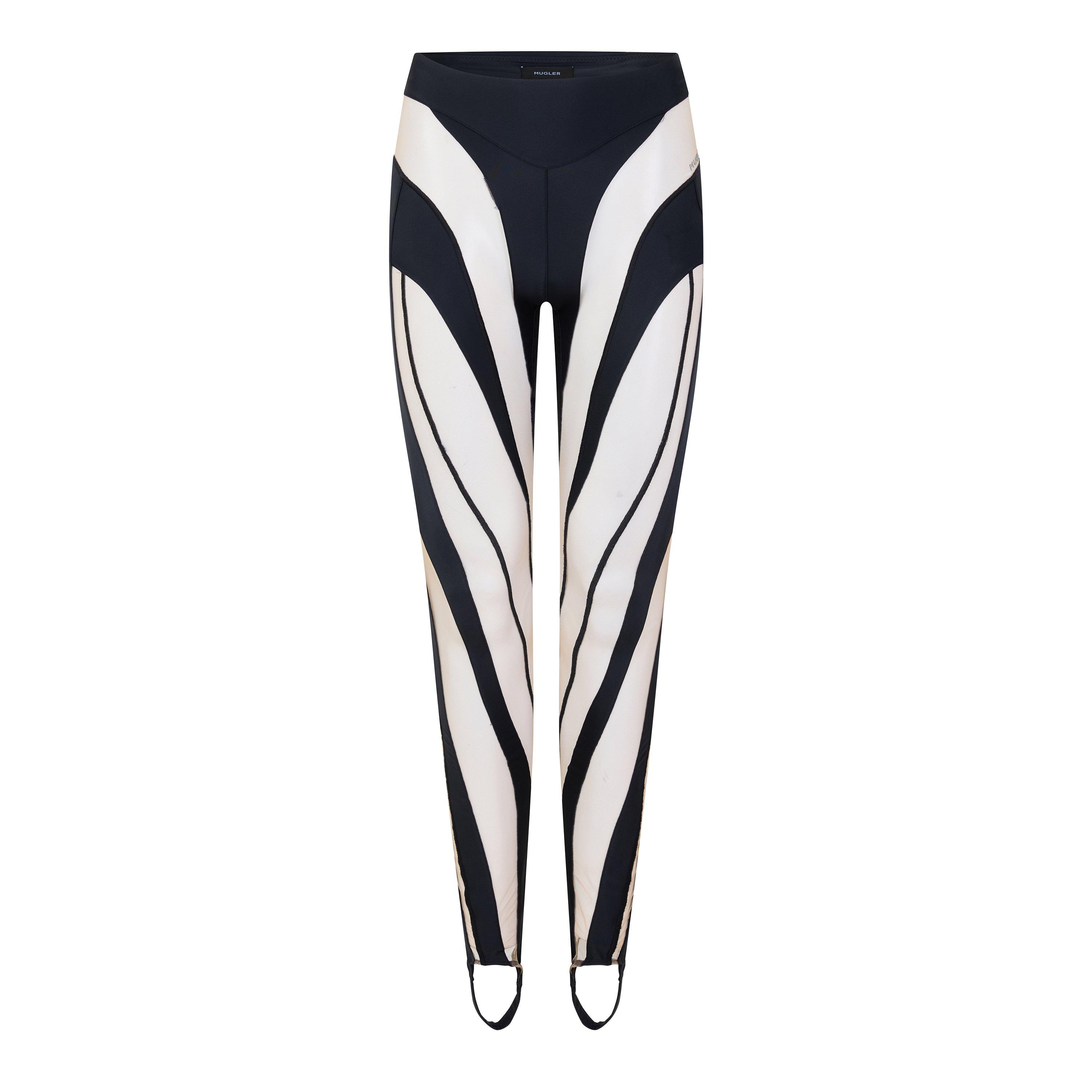 BLACK AND OTHER - Mugler - PANELLED LEGGINGS - 1