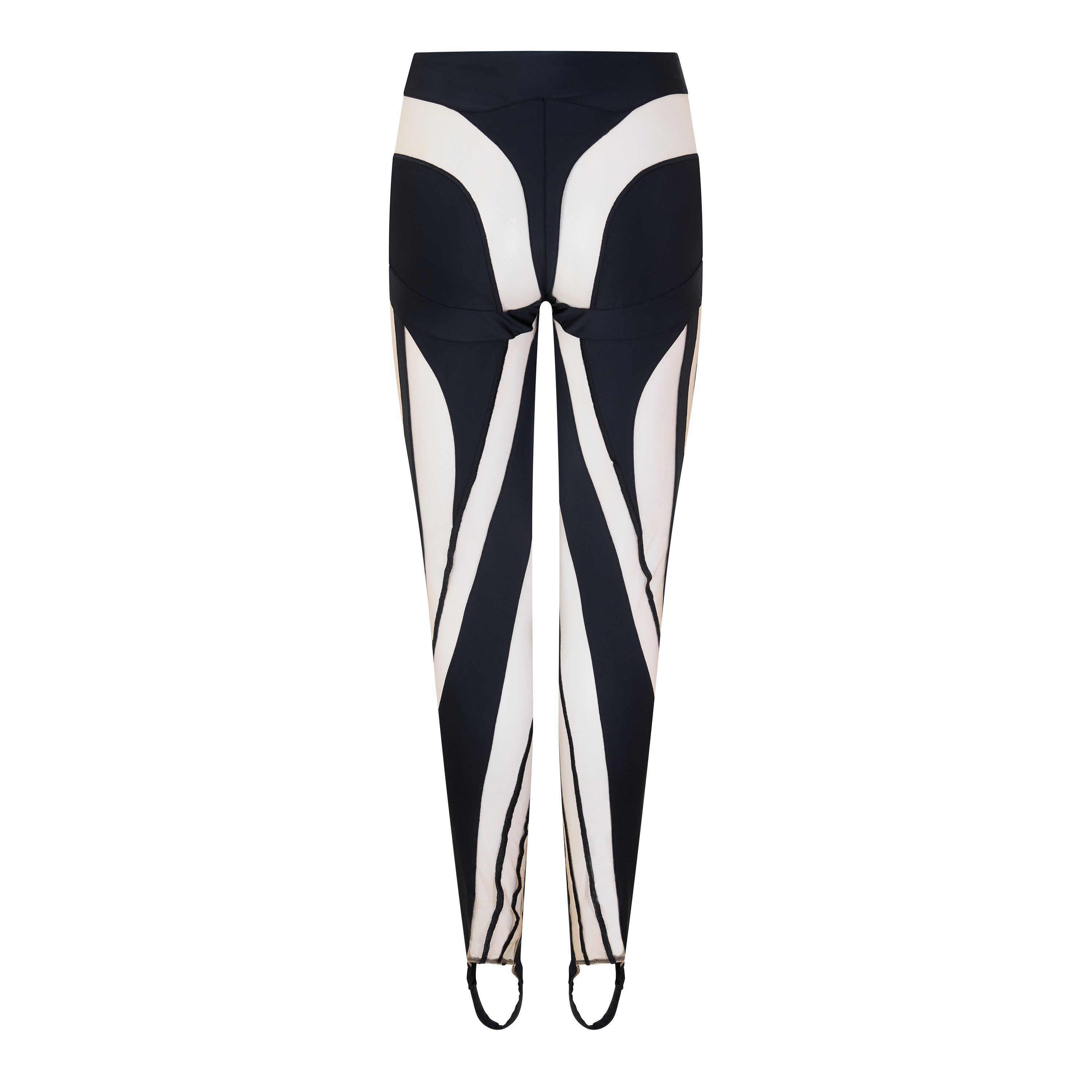 BLACK AND OTHER - Mugler - PANELLED LEGGINGS - 2