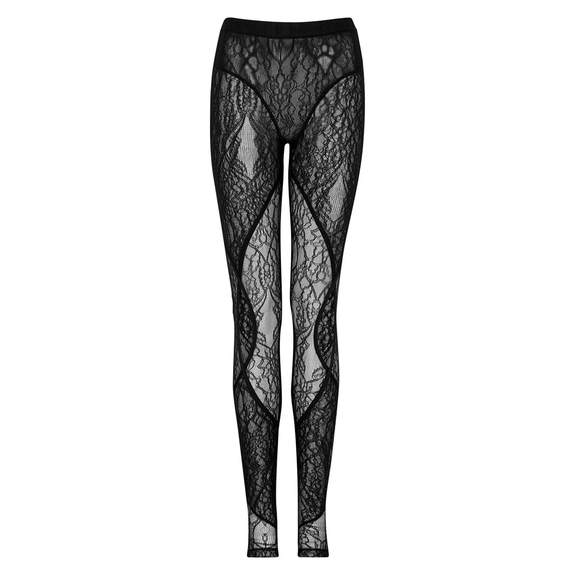BLACK - Dion Lee - COMPOSITE LACE LEGGING - 1