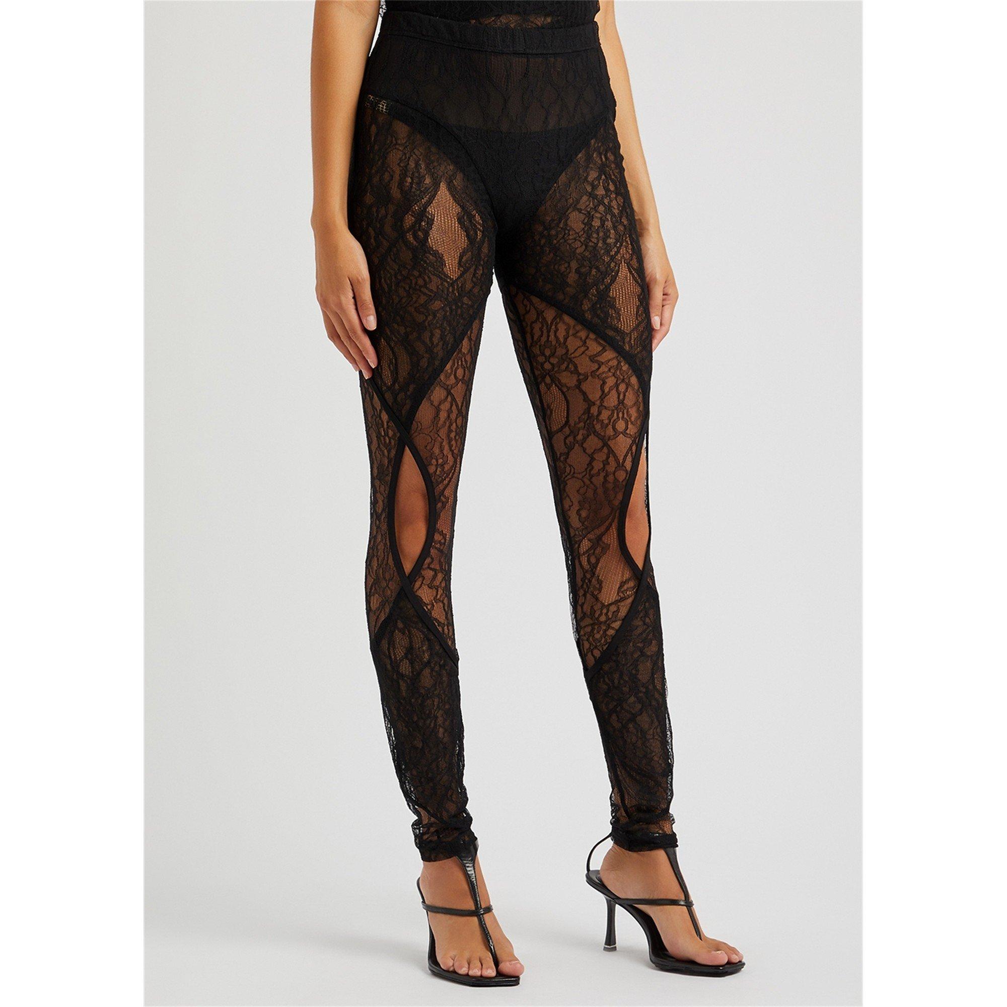 BLACK - Dion Lee - COMPOSITE LACE LEGGING - 2
