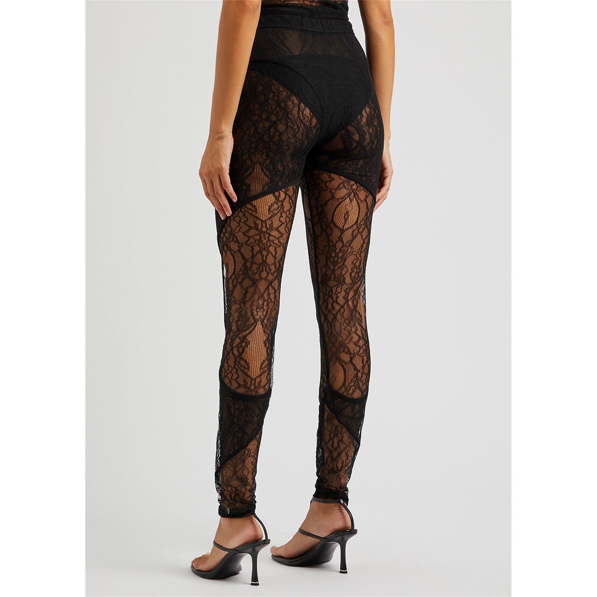 BLACK - Dion Lee - COMPOSITE LACE LEGGING - 3