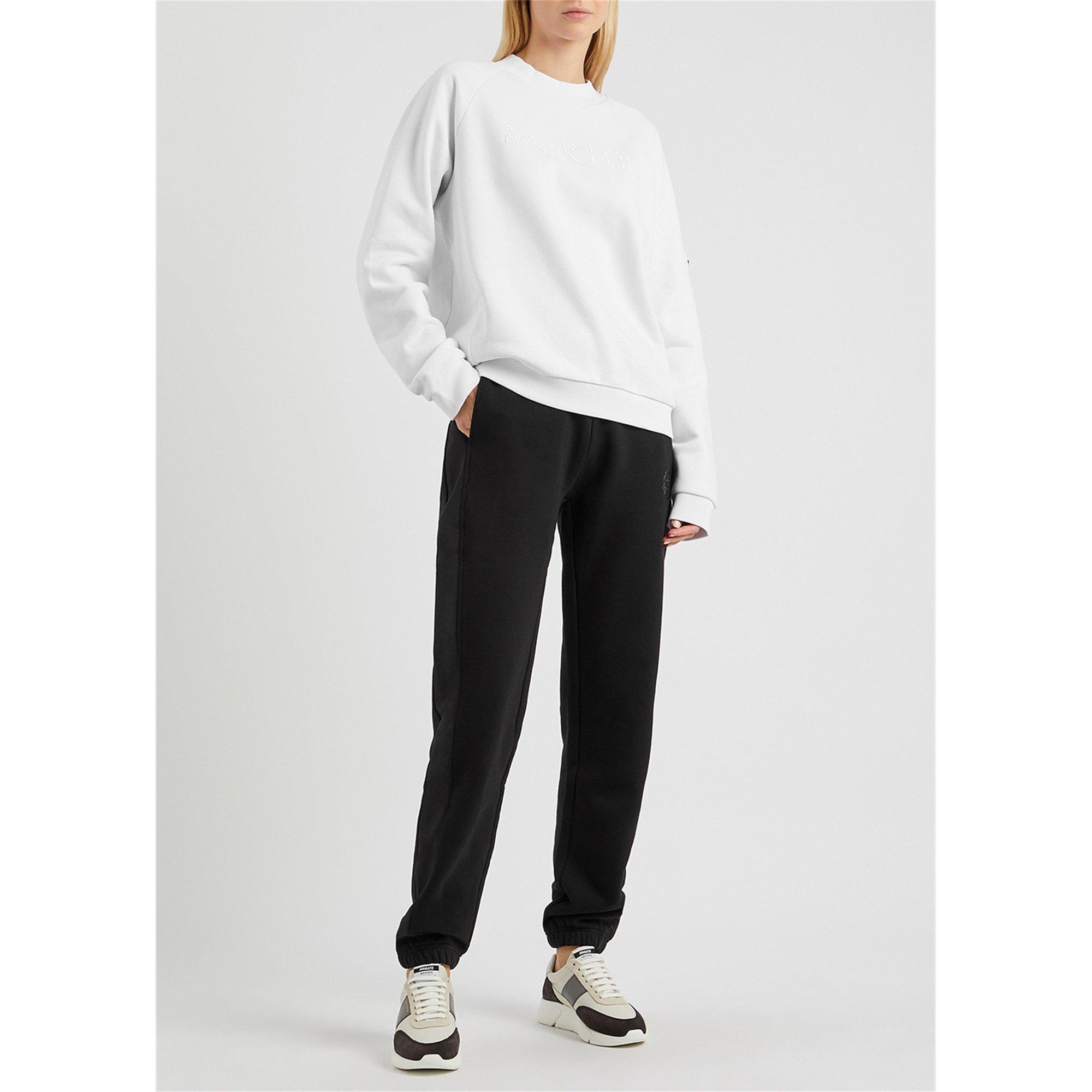 BLACK - Moncler - Women's Cotton Relaxed-Fit Joggers - 5