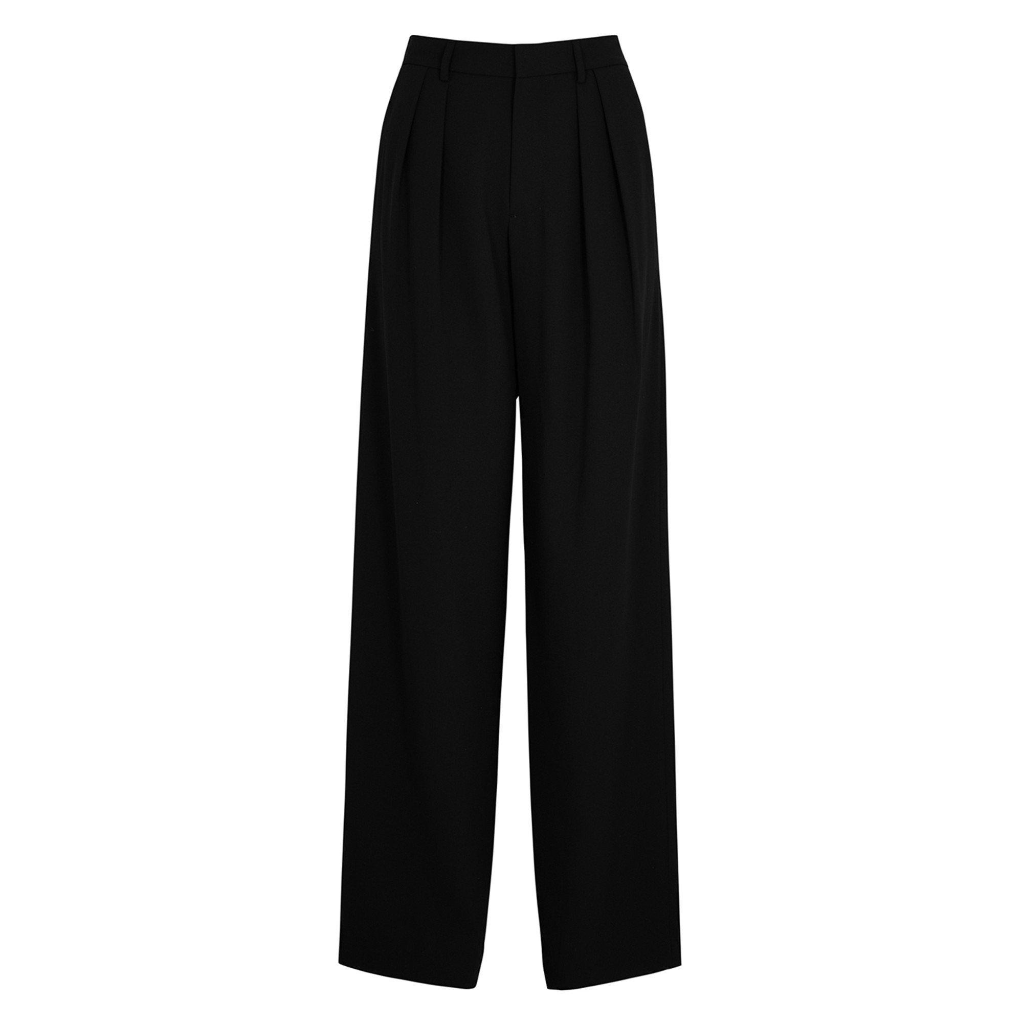 BLACK - Alice And Olivia - TR POMPEY HIGH WAIST PLEAT TR - 1