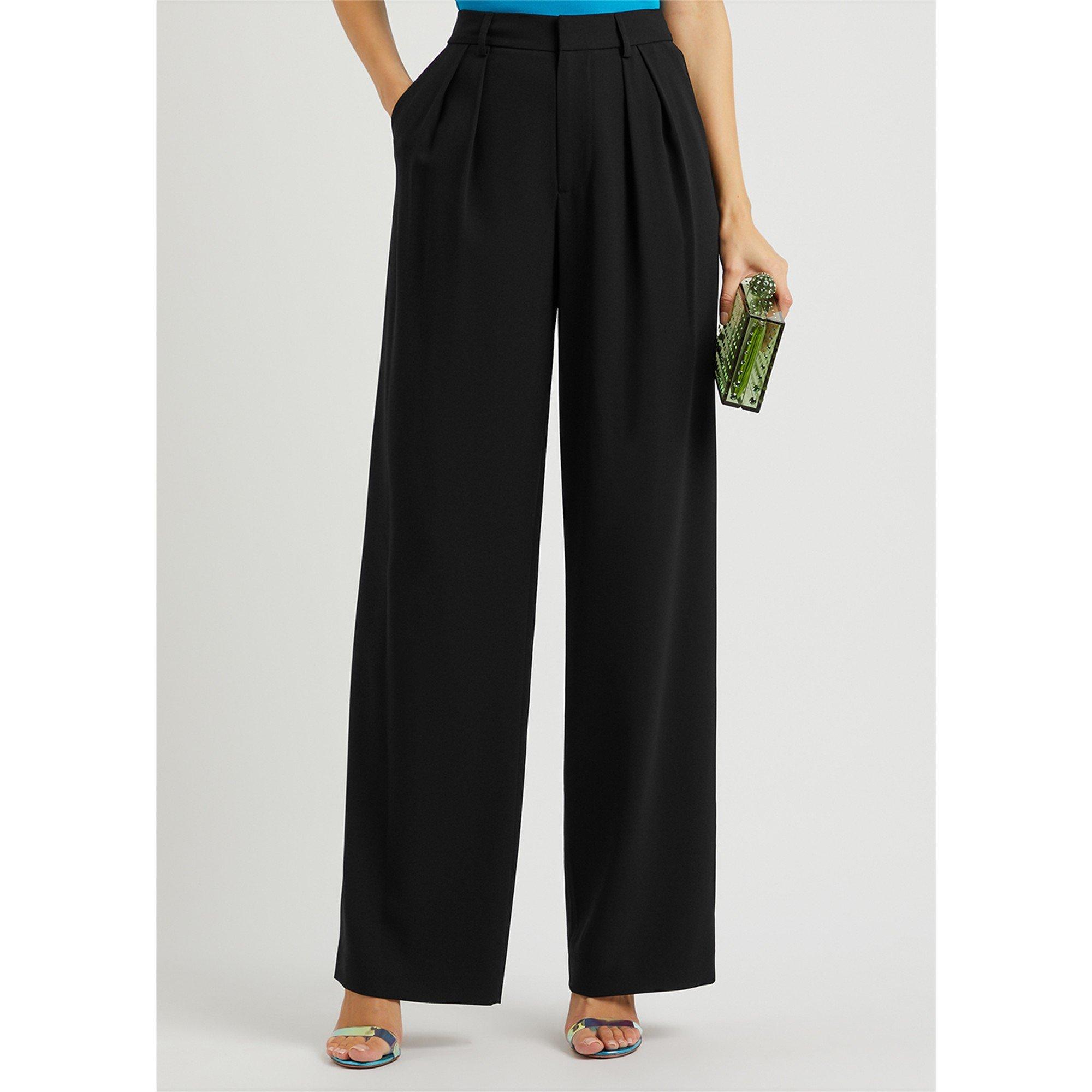 BLACK - Alice And Olivia - TR POMPEY HIGH WAIST PLEAT TR - 2