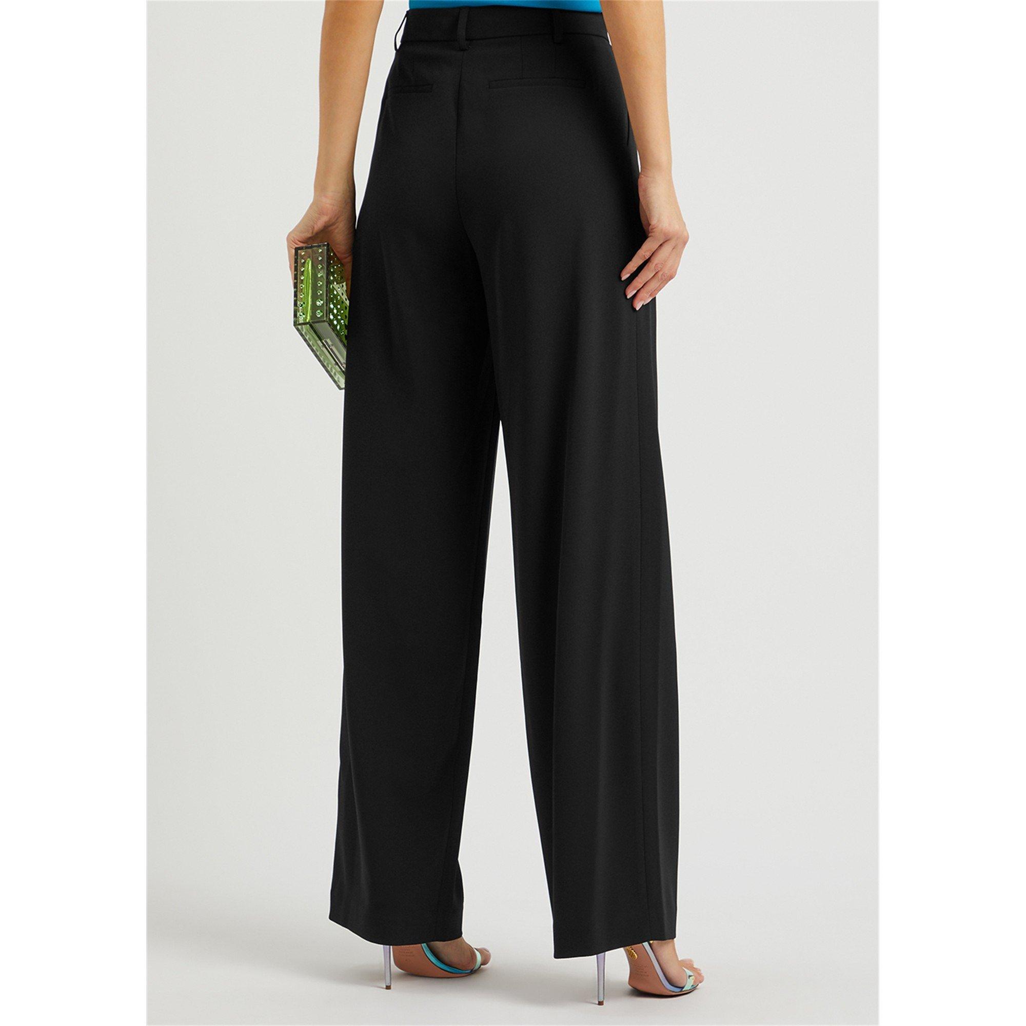 BLACK - Alice And Olivia - TR POMPEY HIGH WAIST PLEAT TR - 3