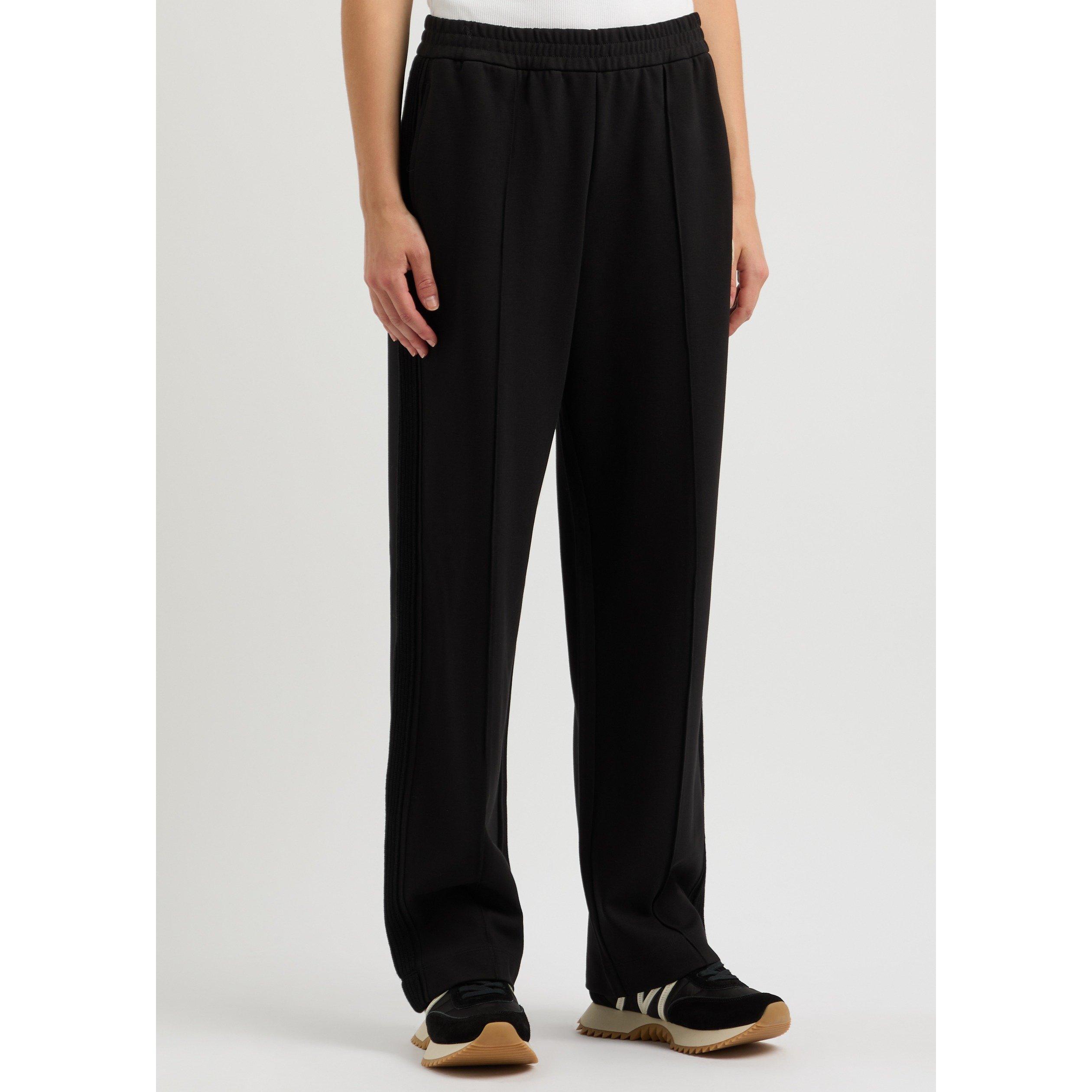 BLACK - Moncler - Women's Open Hem Wool Panel Jersey Joggers - 2