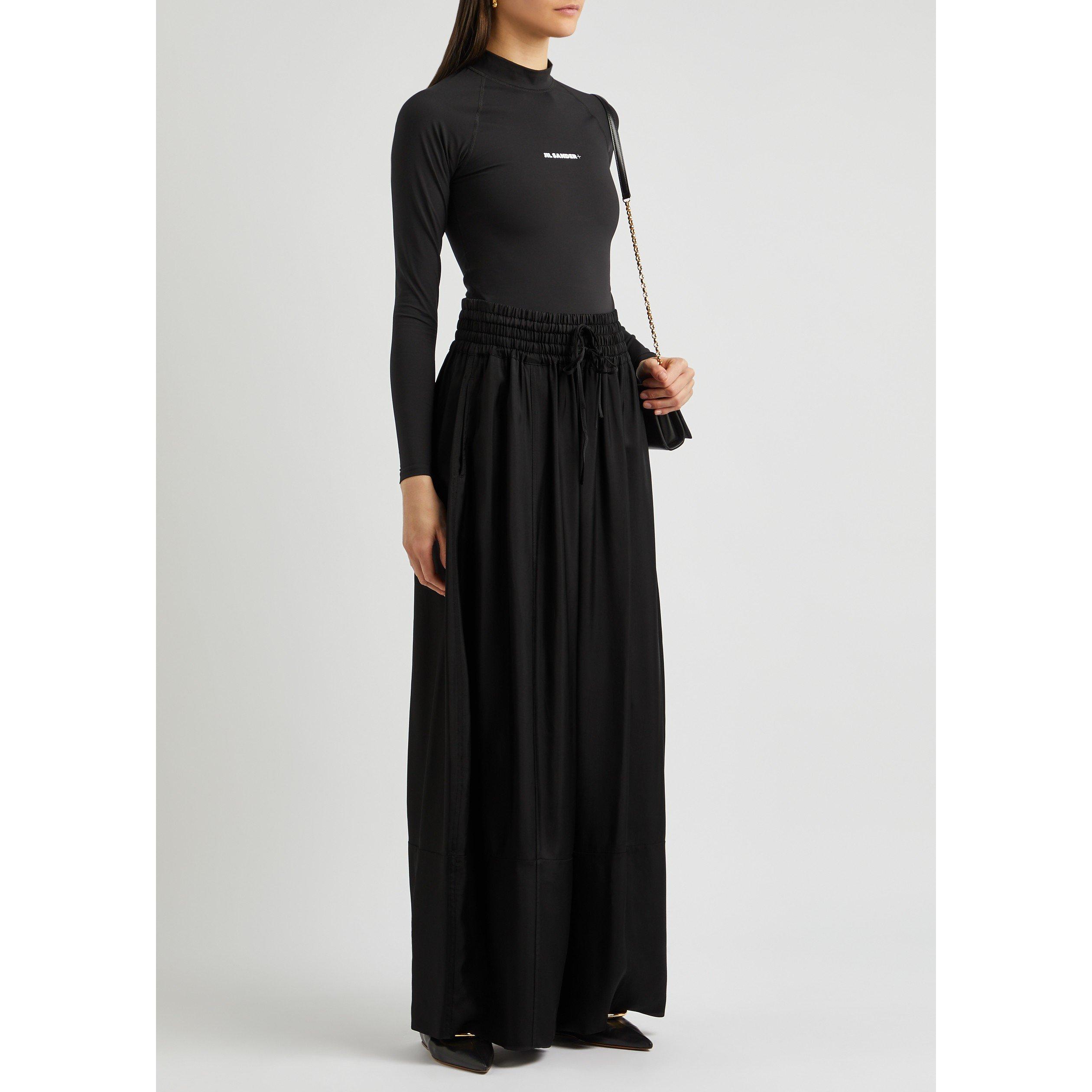 BLACK - Jil Sander - LONG VOLUMINOUS PANT - 5