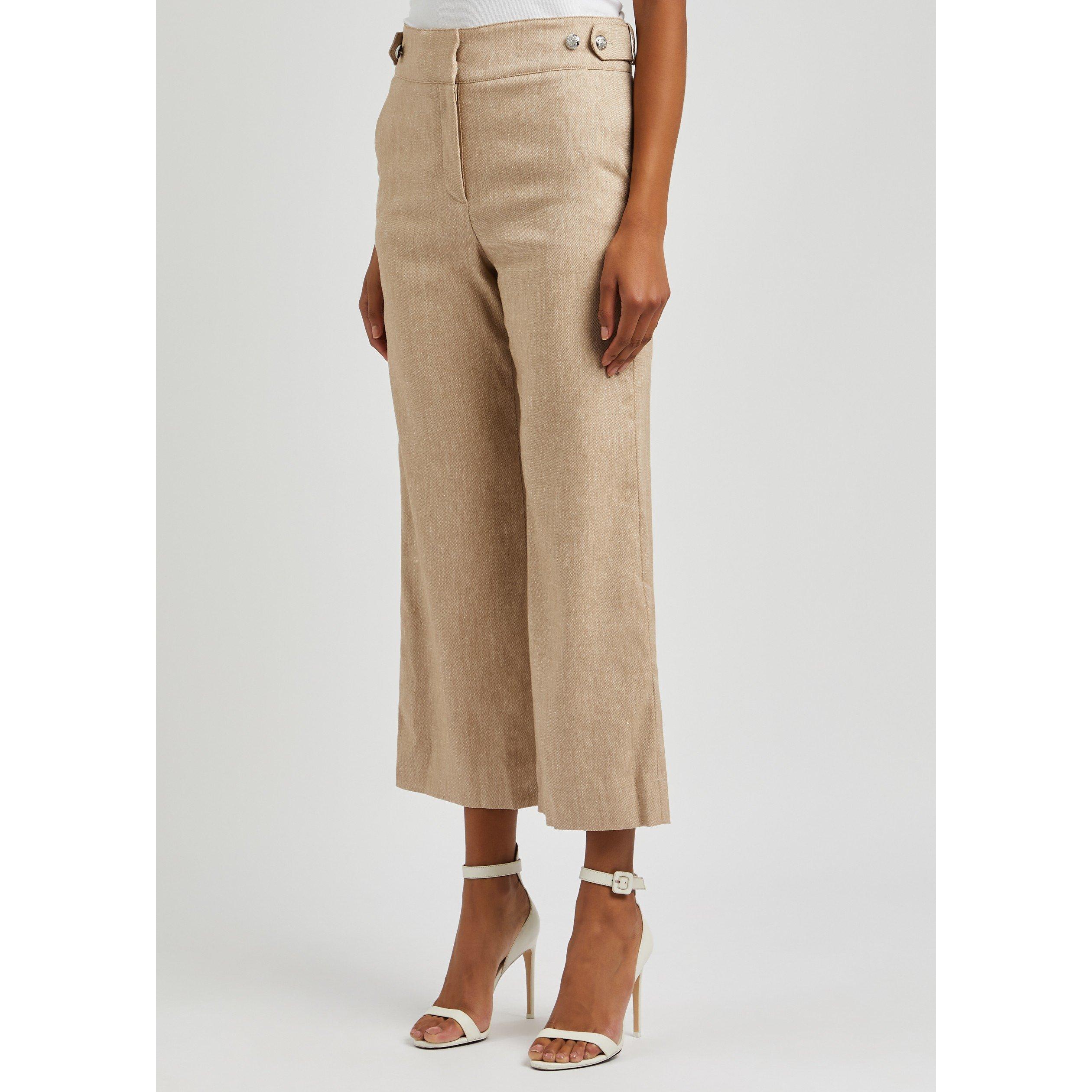 BEIGE - Veronica Beard - TR AUBRIE HW LINEN TROUSERS - 2