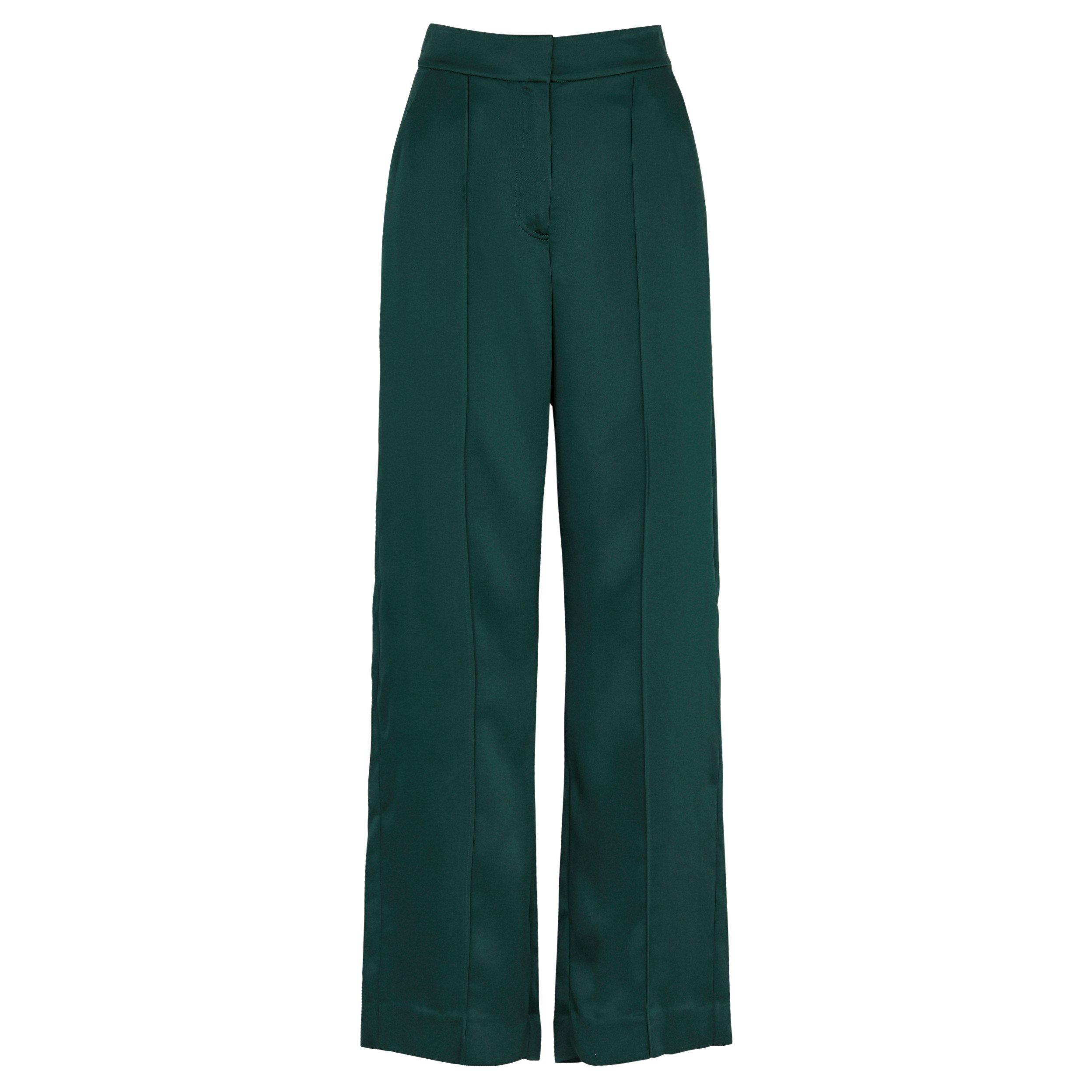 DARK GREEN - Jonathan Simkhai - TR KYRA WIDE LEG TROUSER - 1