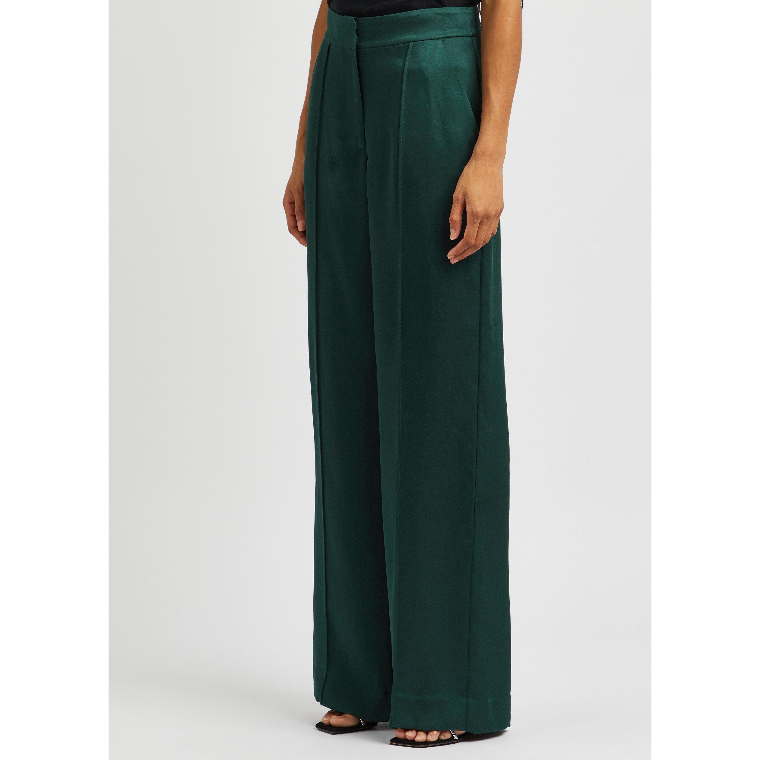 DARK GREEN - Jonathan Simkhai - TR KYRA WIDE LEG TROUSER - 2