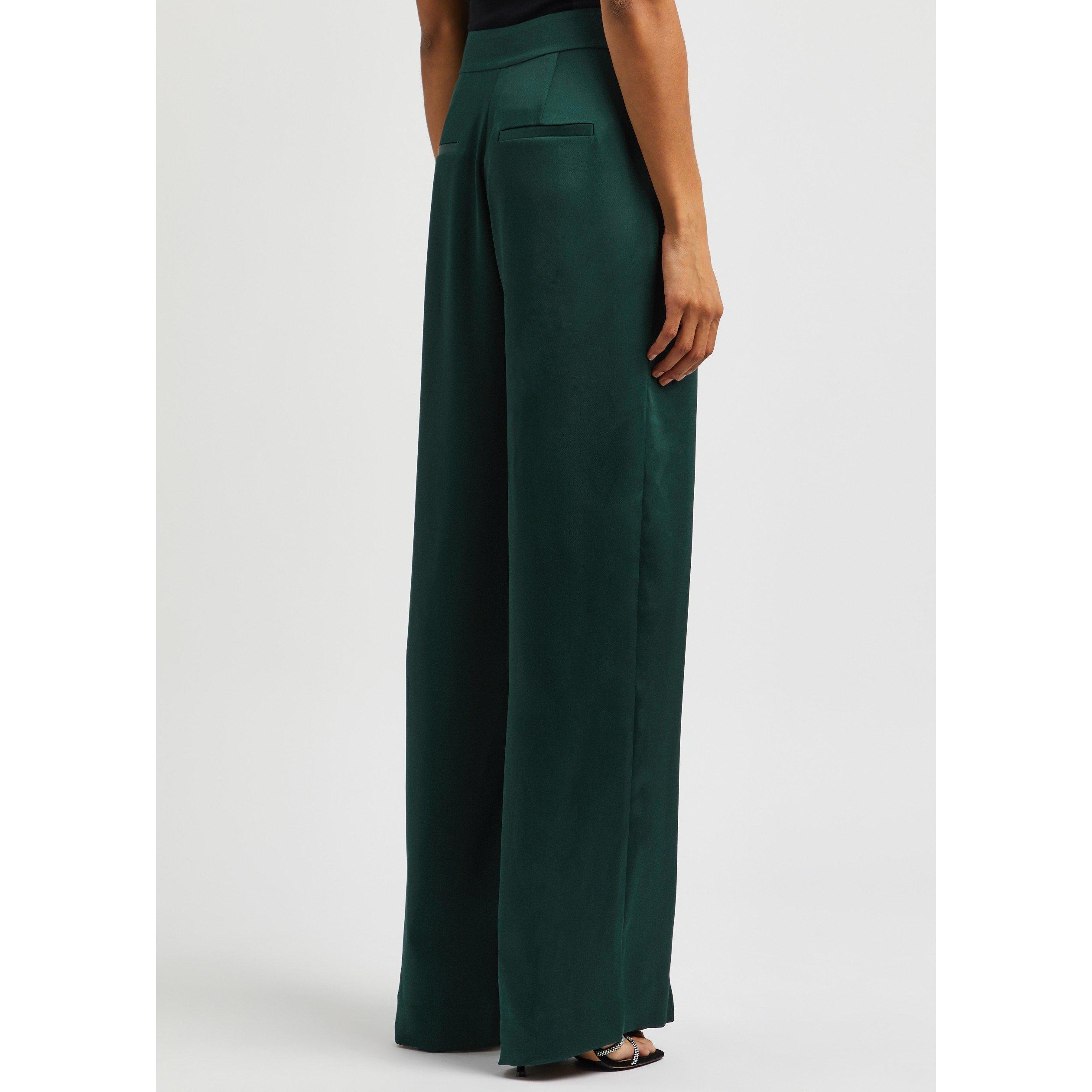 DARK GREEN - Jonathan Simkhai - TR KYRA WIDE LEG TROUSER - 3