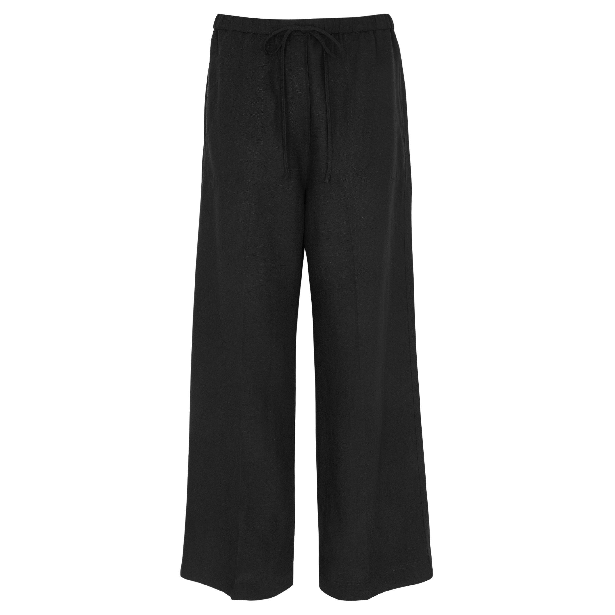 BLACK - Toteme - FLUID DRAWSTRING TROUSERS - 1