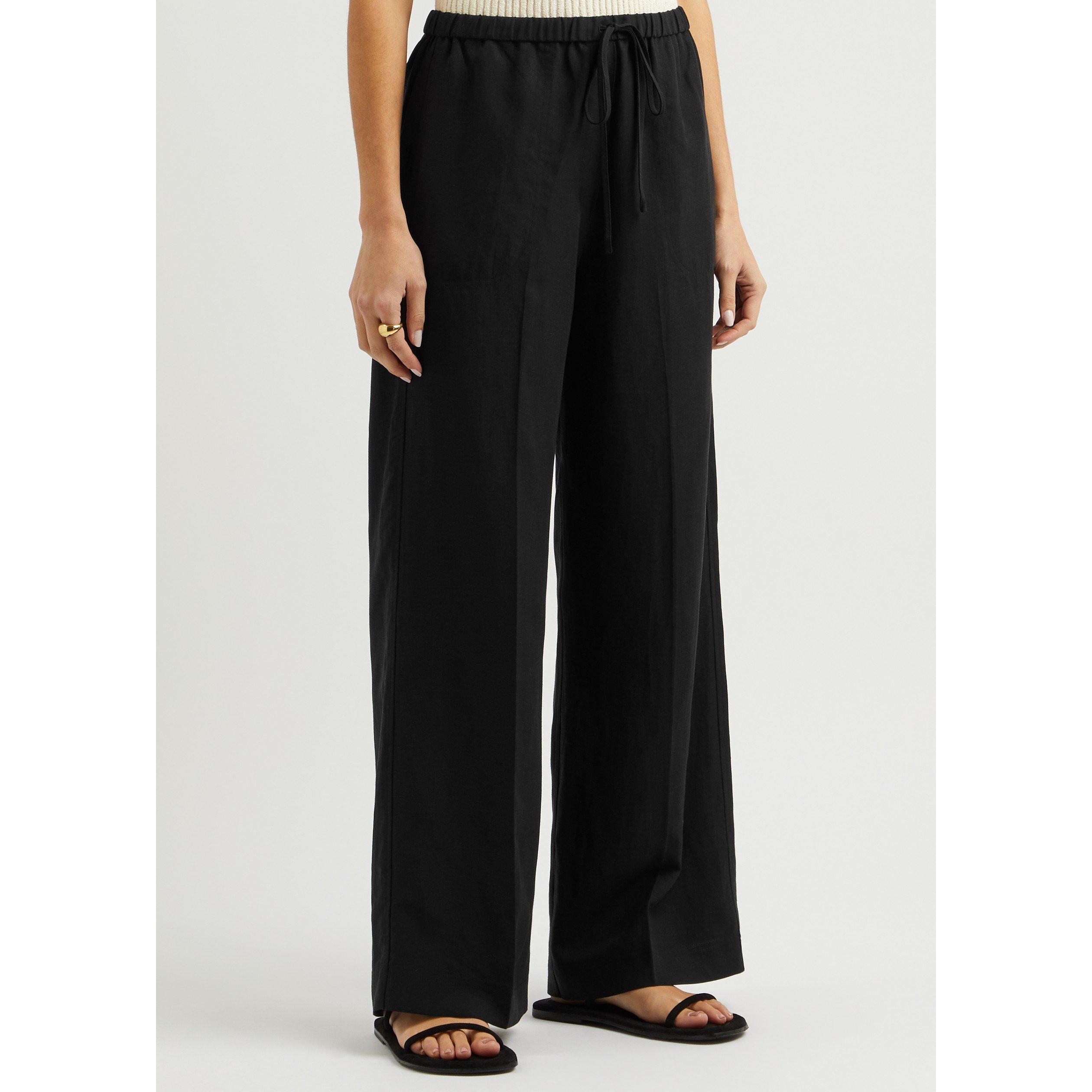 BLACK - Toteme - FLUID DRAWSTRING TROUSERS - 2
