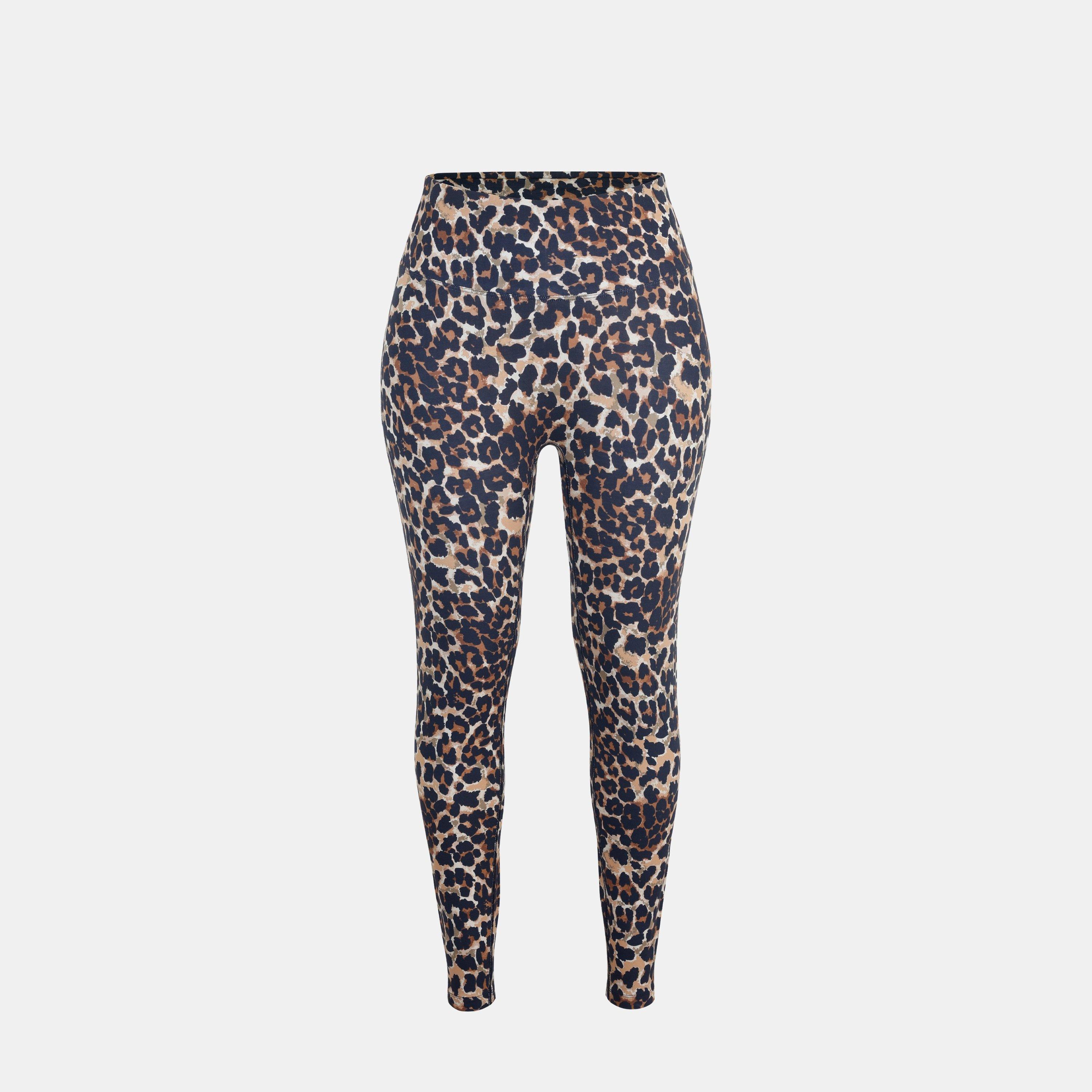 Miso Women's All Over Print Leggings - Brown Leopard - 14 (L)