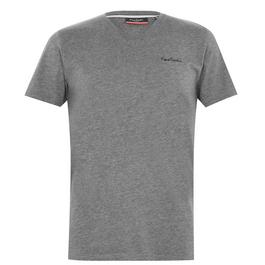 Pierre Cardin bow-detail check-print T-shirt dress Grey