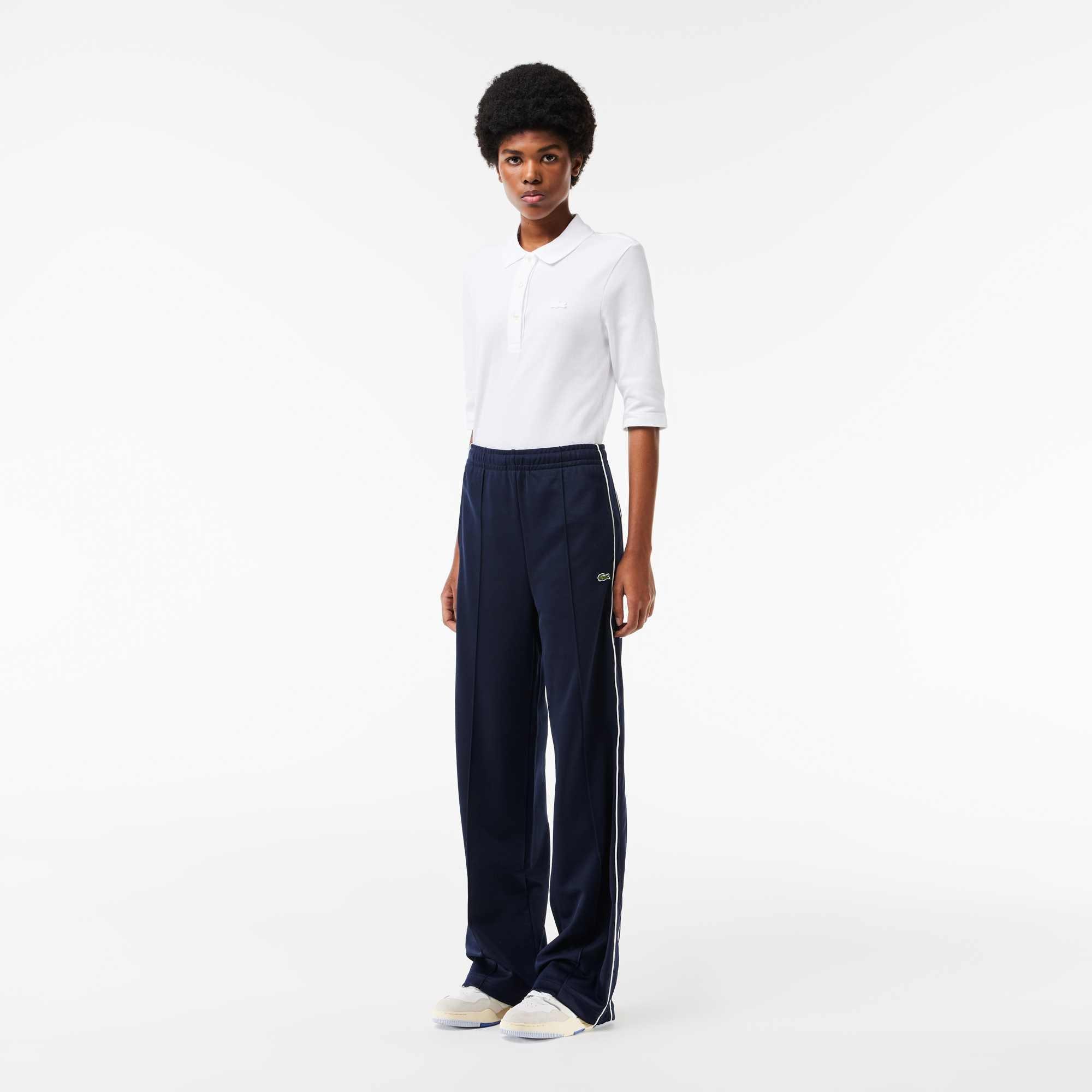 Lacoste Women's Paris Interlock Track Pants - Navy Hhw - 14 (42)