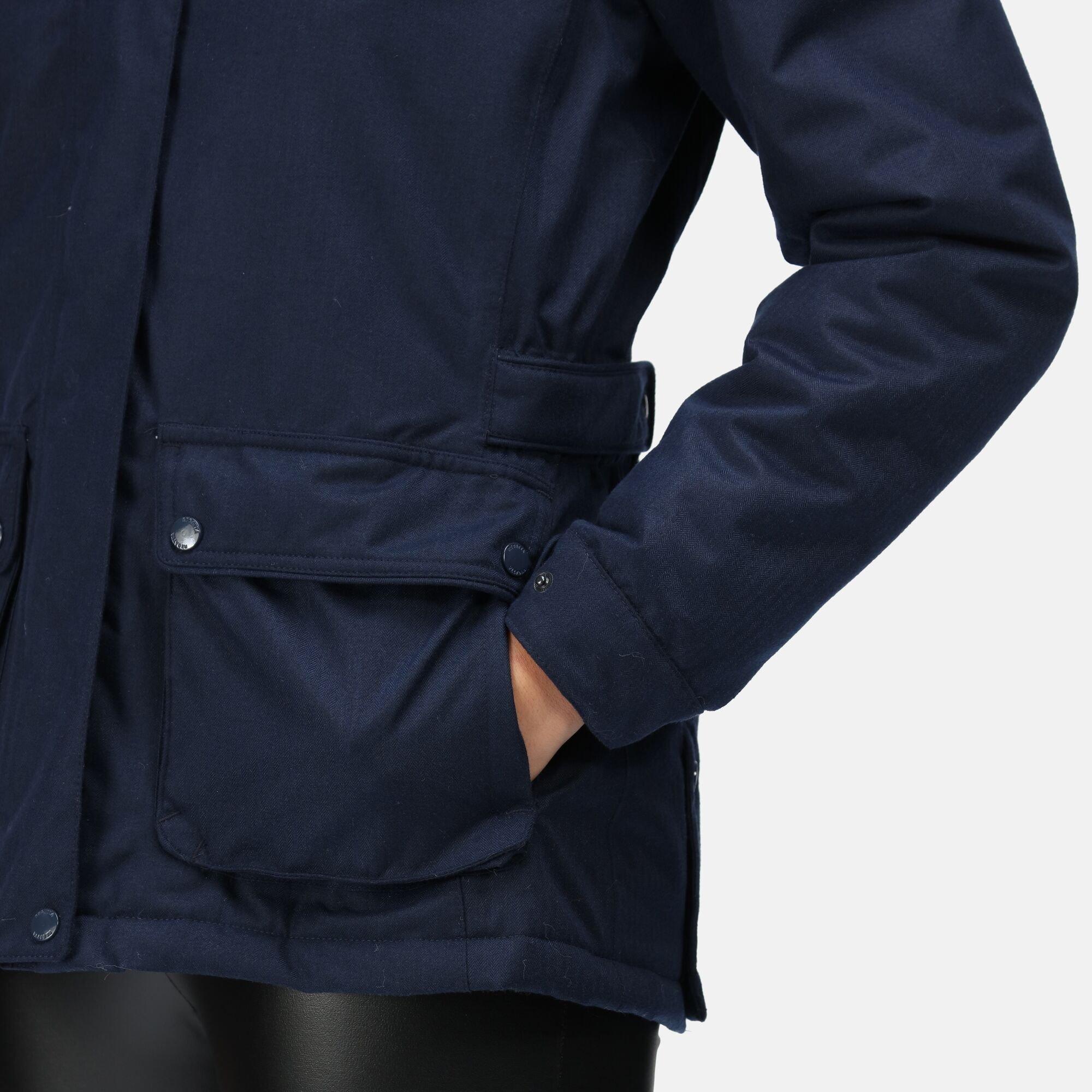 Navy - Regatta - Women's Linnette Water-Repellent Insulated Long Sleeve Waterproof Jacket - 13