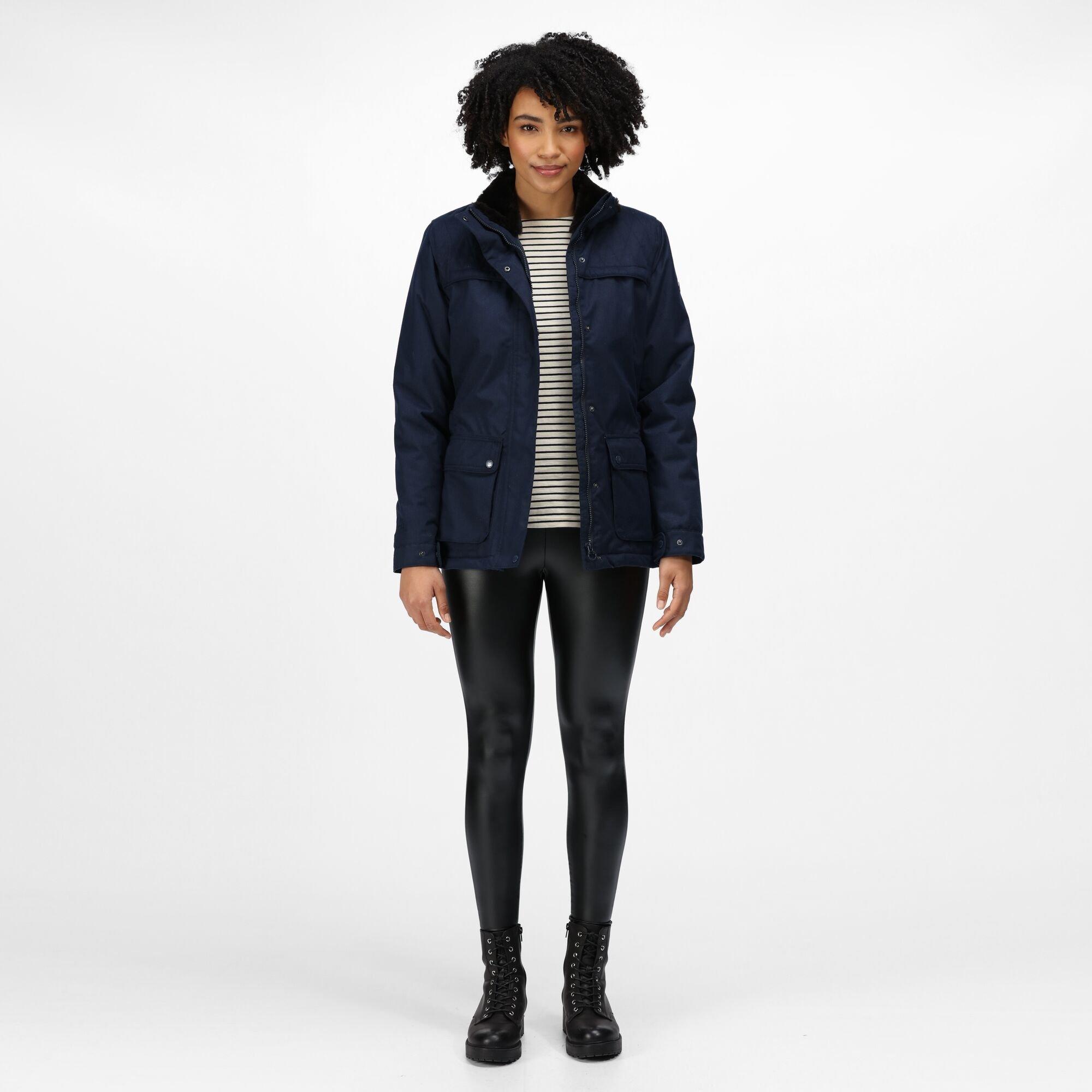 Navy - Regatta - Women's Linnette Water-Repellent Insulated Long Sleeve Waterproof Jacket - 7