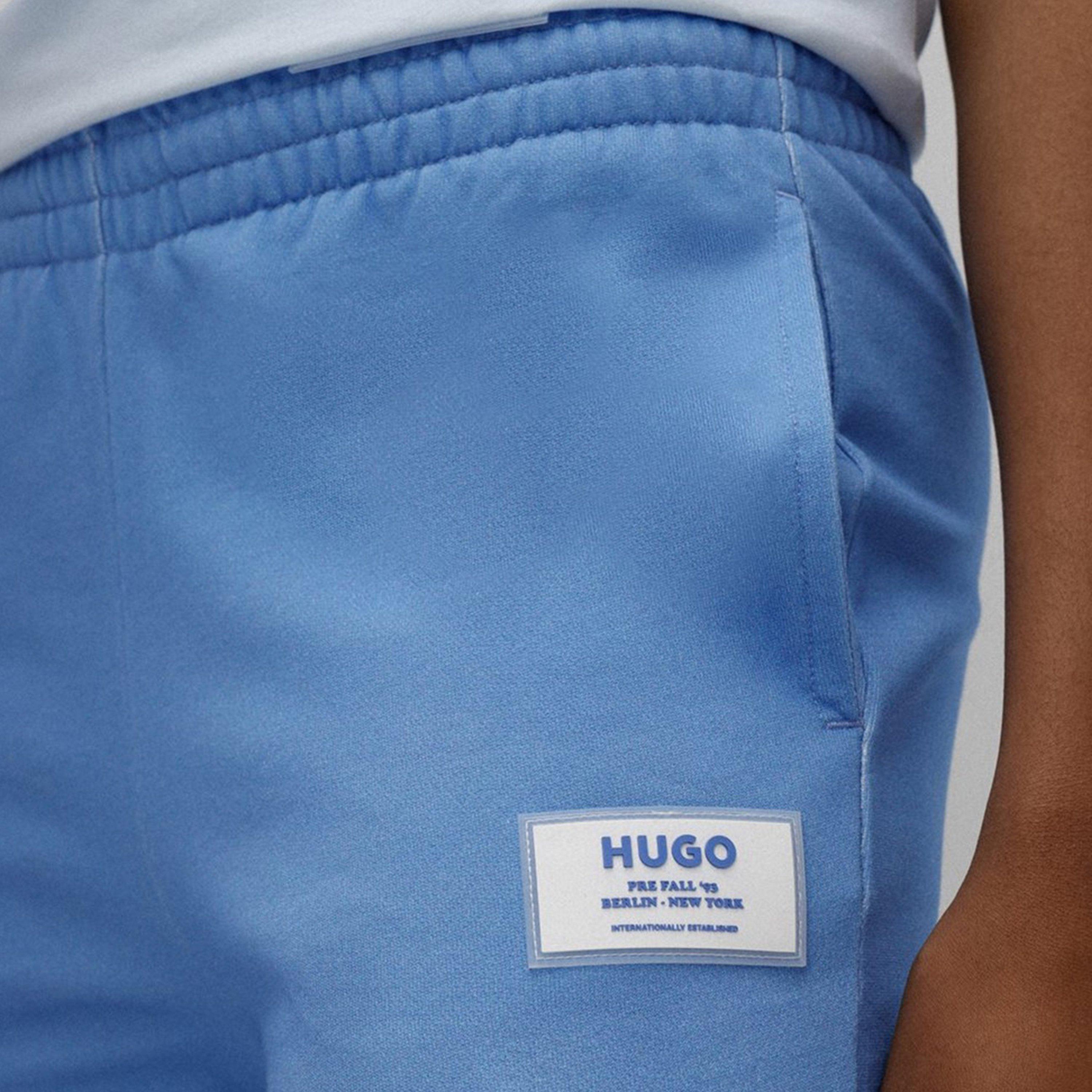 Medium Blue - Hugo - Women's Closed Hem Poly Tracksuit Joggers - 4