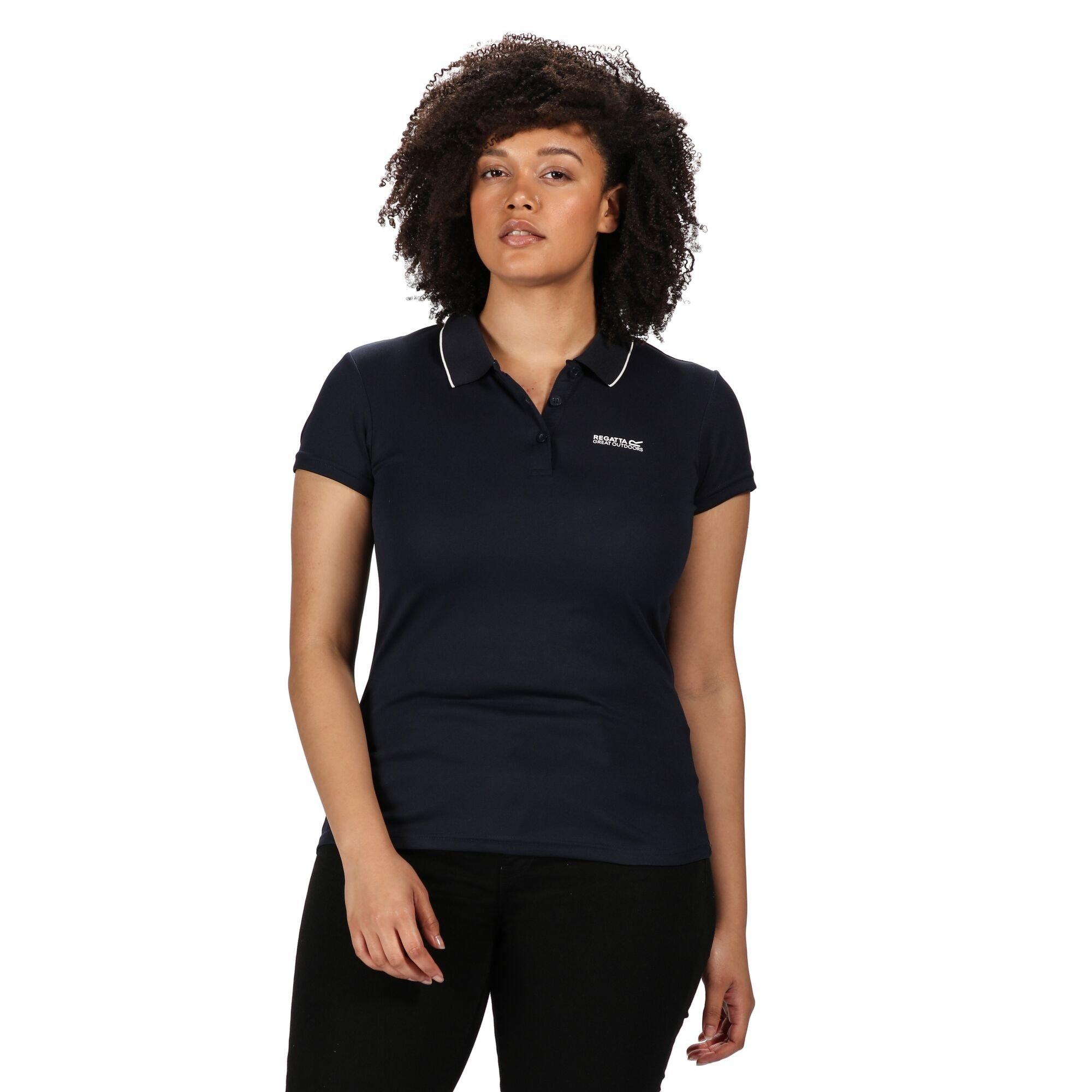 Navy - Regatta - Womens Maverick V Polo T-Shirt - 11