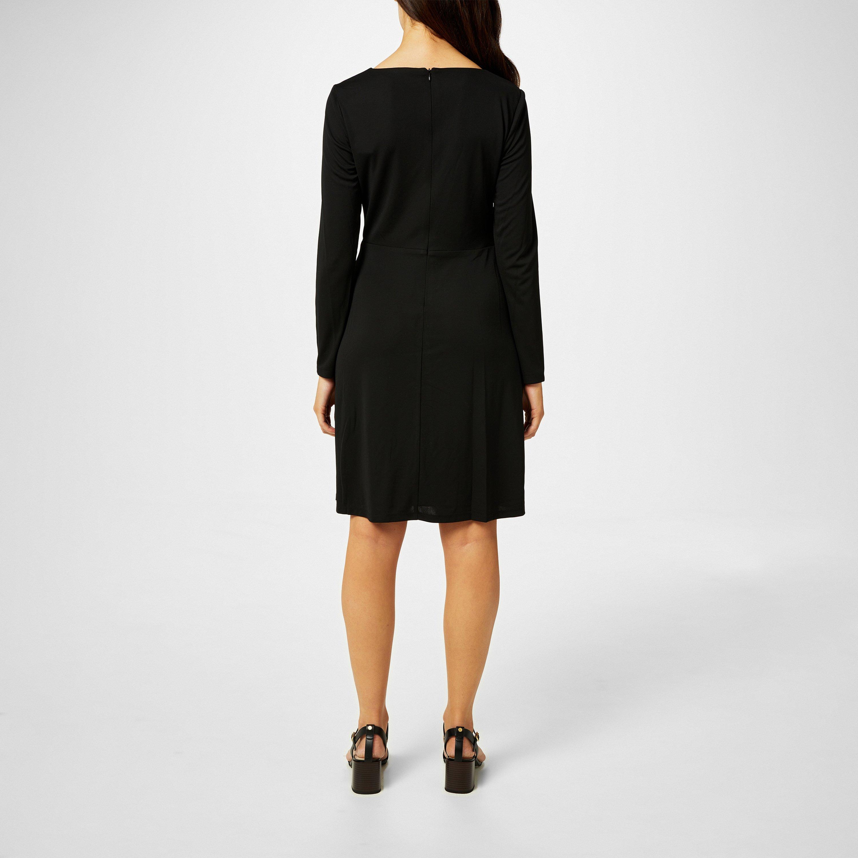 Black - Lauren by Ralph Lauren - Long-Sleeve Glendon Jersey Dress - 3