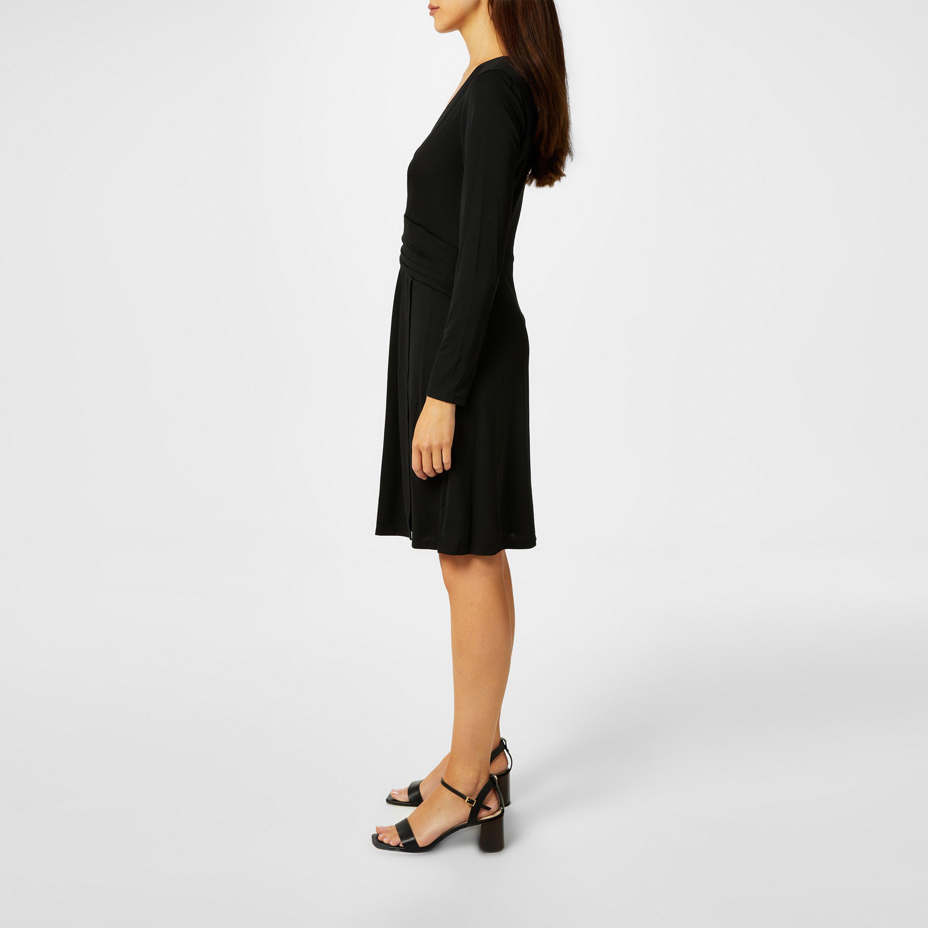 Black - Lauren by Ralph Lauren - Long-Sleeve Glendon Jersey Dress - 4
